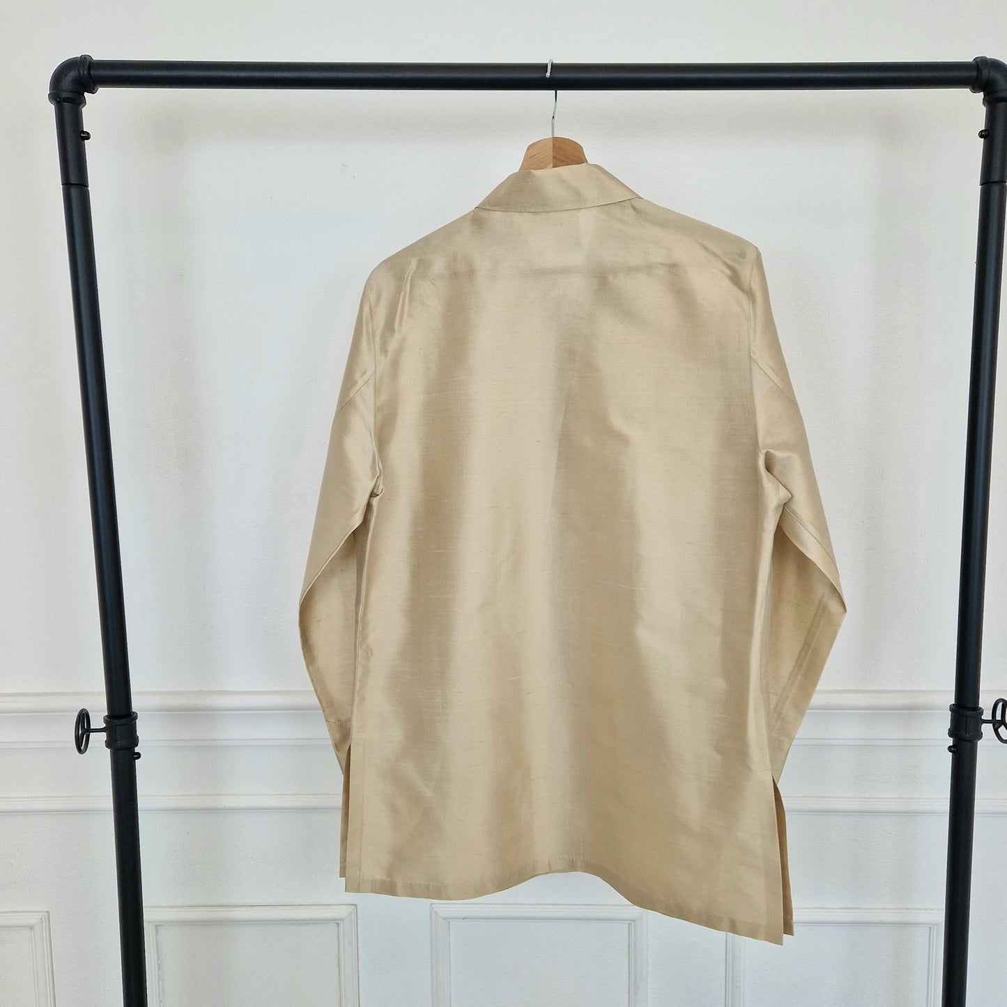 Max Mara | Camicia beige pura seta