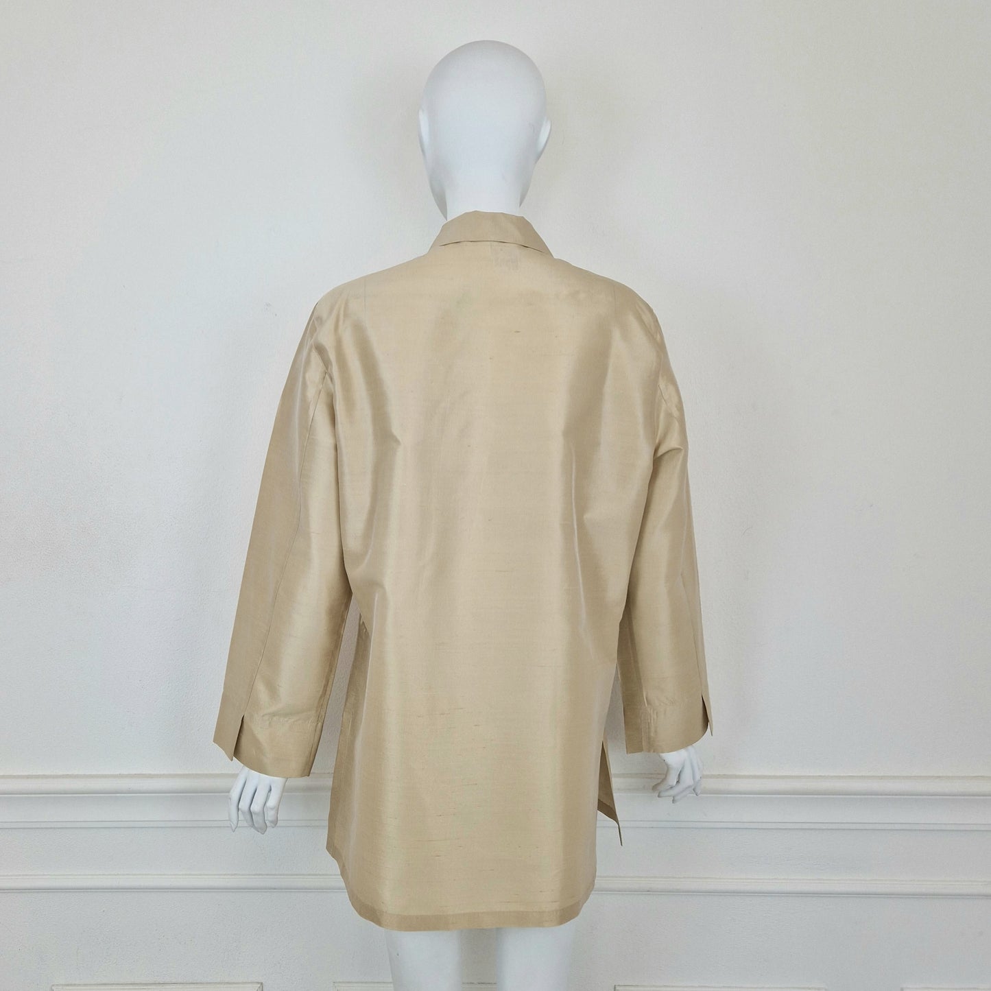 Max Mara | Camicia beige pura seta