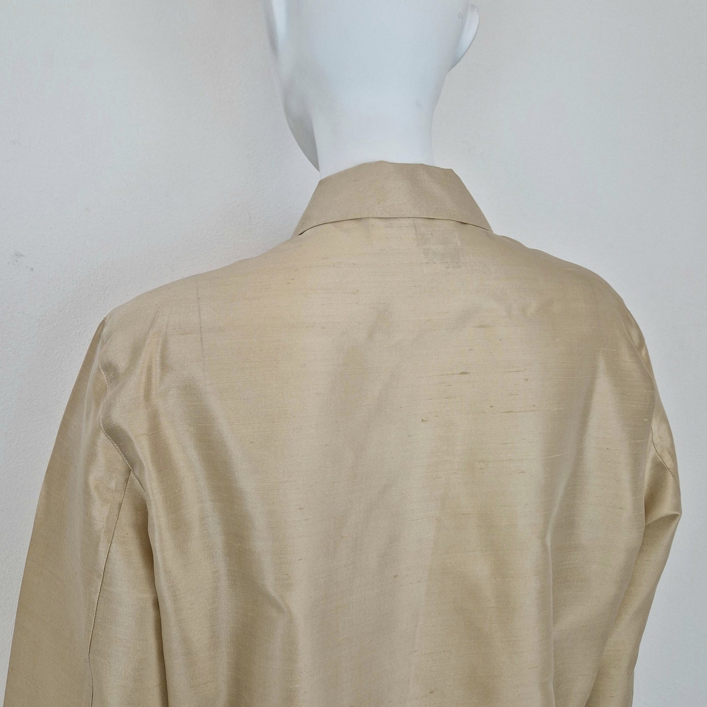Max Mara | Camicia beige pura seta