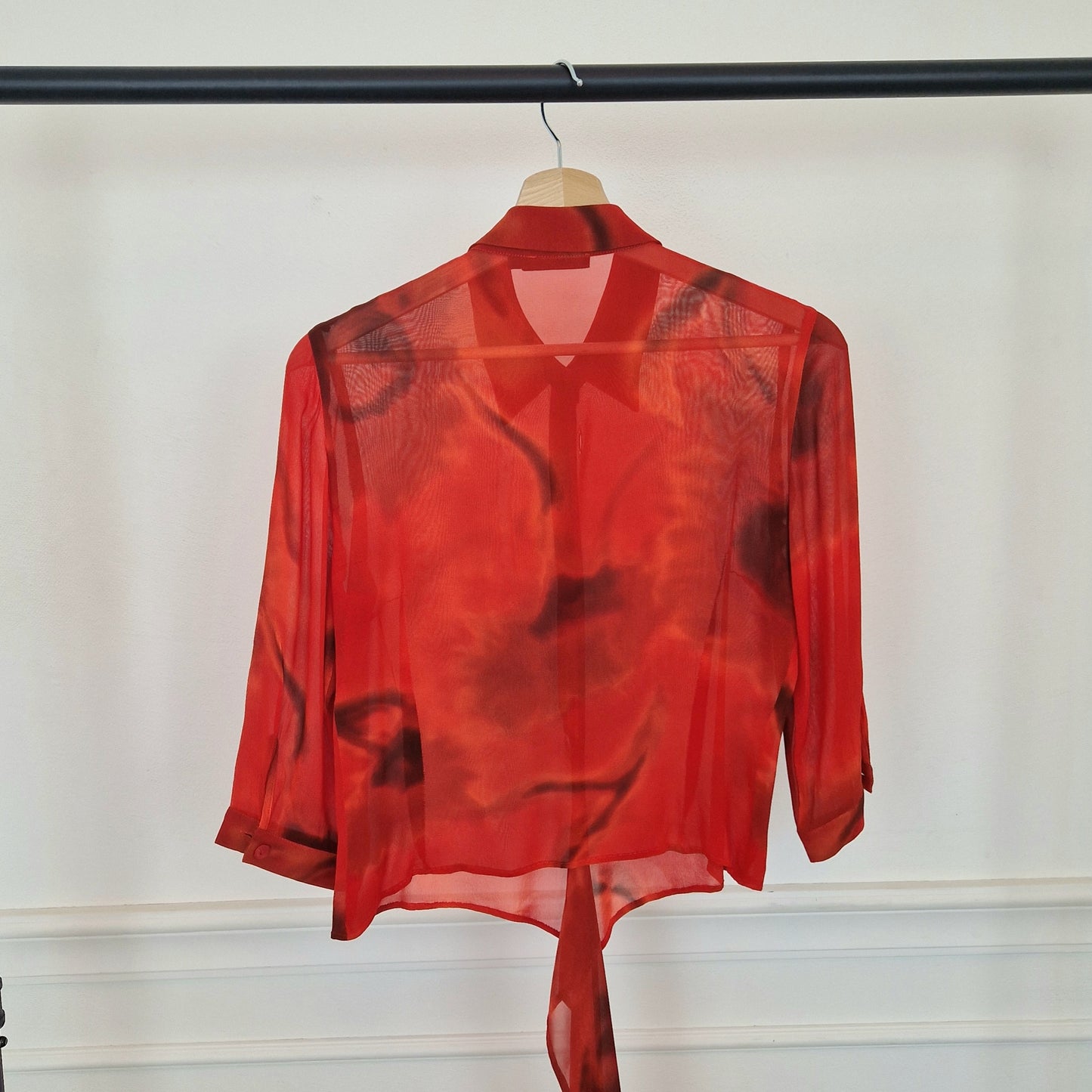 Romeo Gigli | Camicia rossa velata