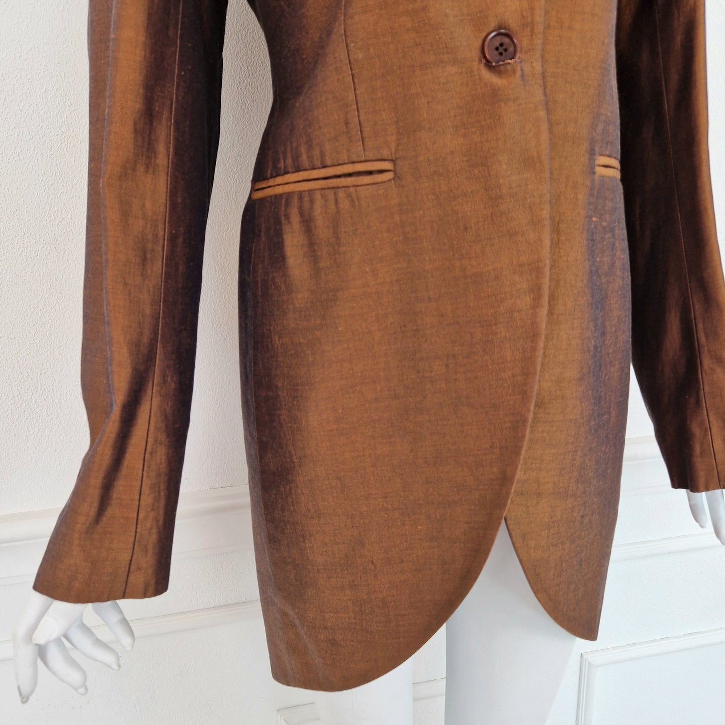 Romeo Gigli | Giacca lunga bronzo 1990