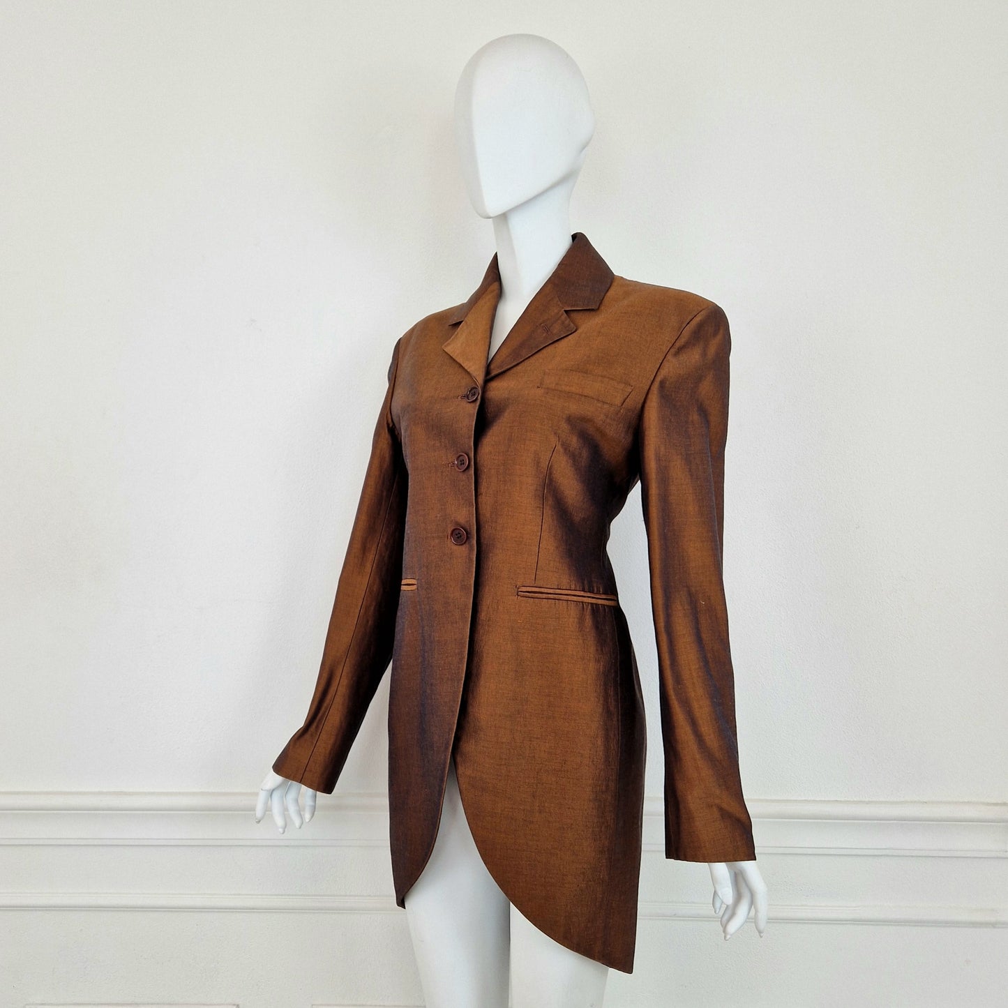 Romeo Gigli | Giacca lunga bronzo 1990