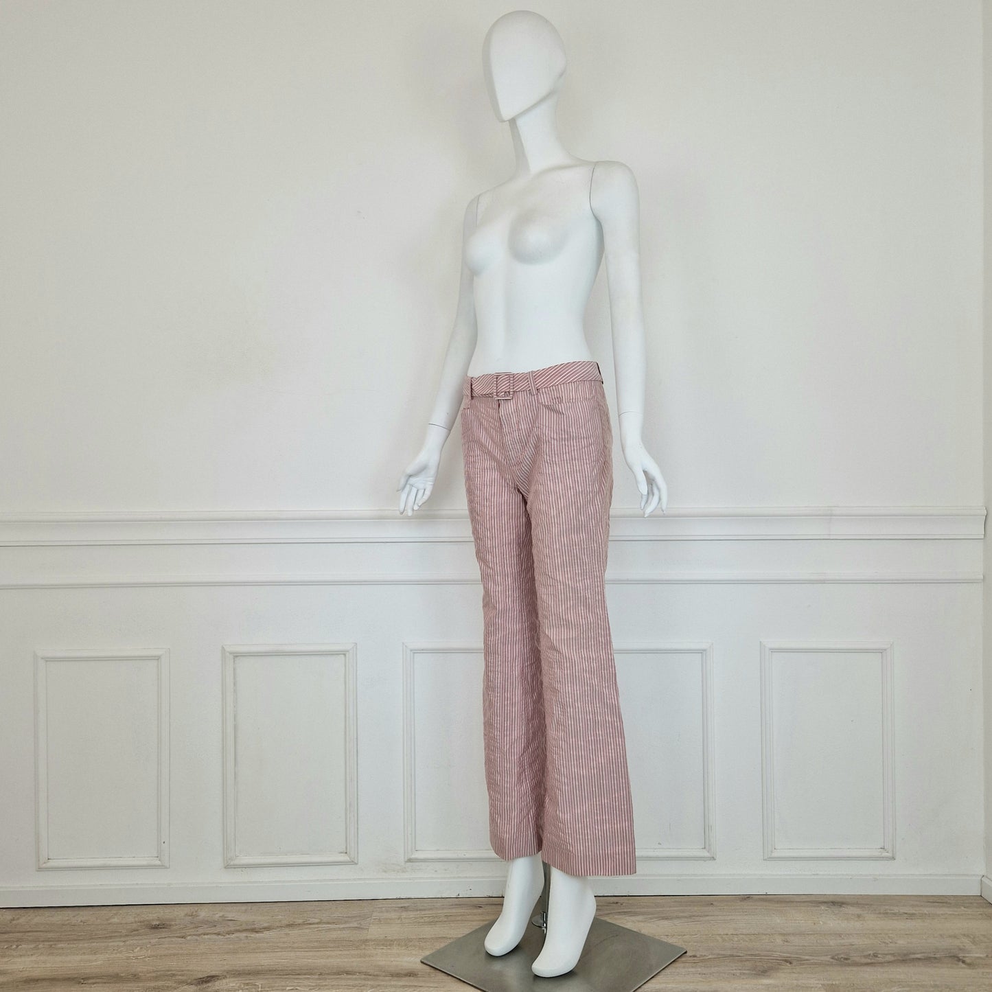 Romeo Gigli | Pantaloni rosa gessati