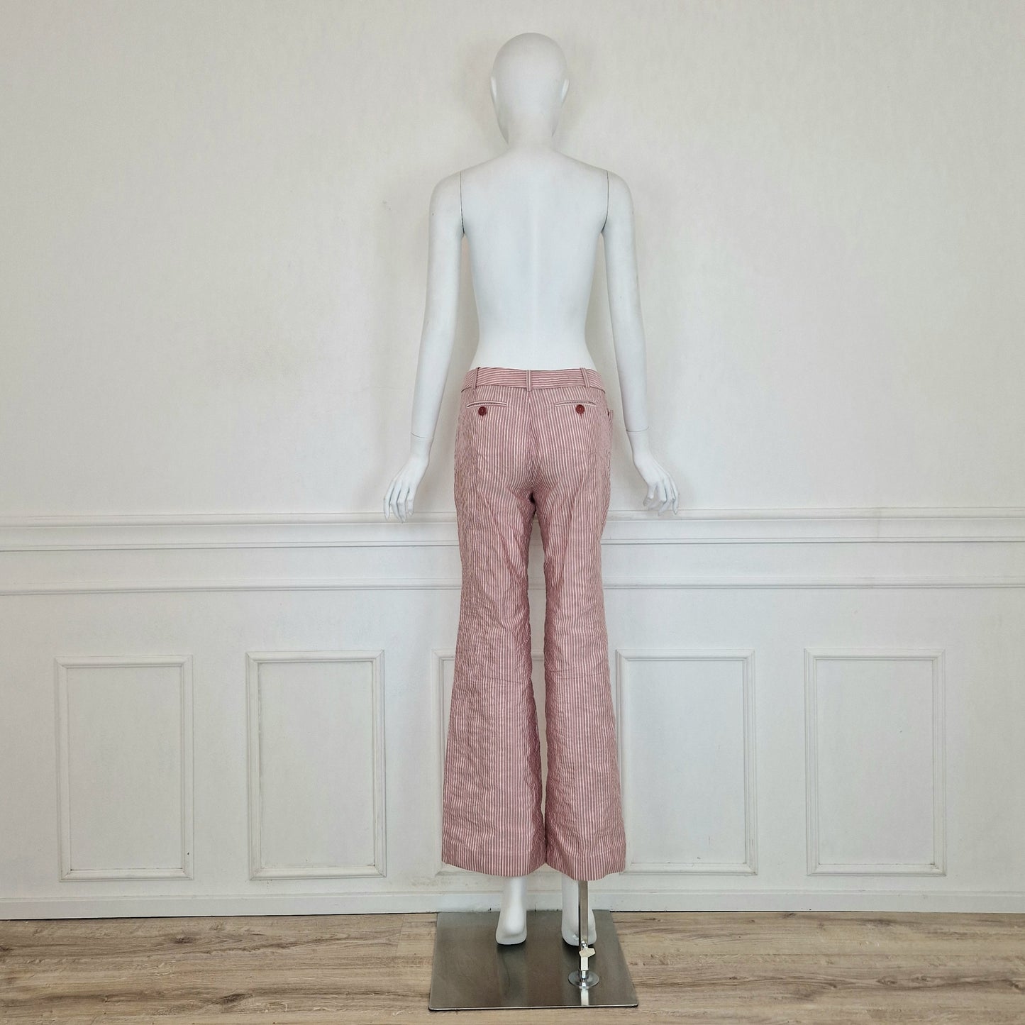 Romeo Gigli | Pantaloni rosa gessati