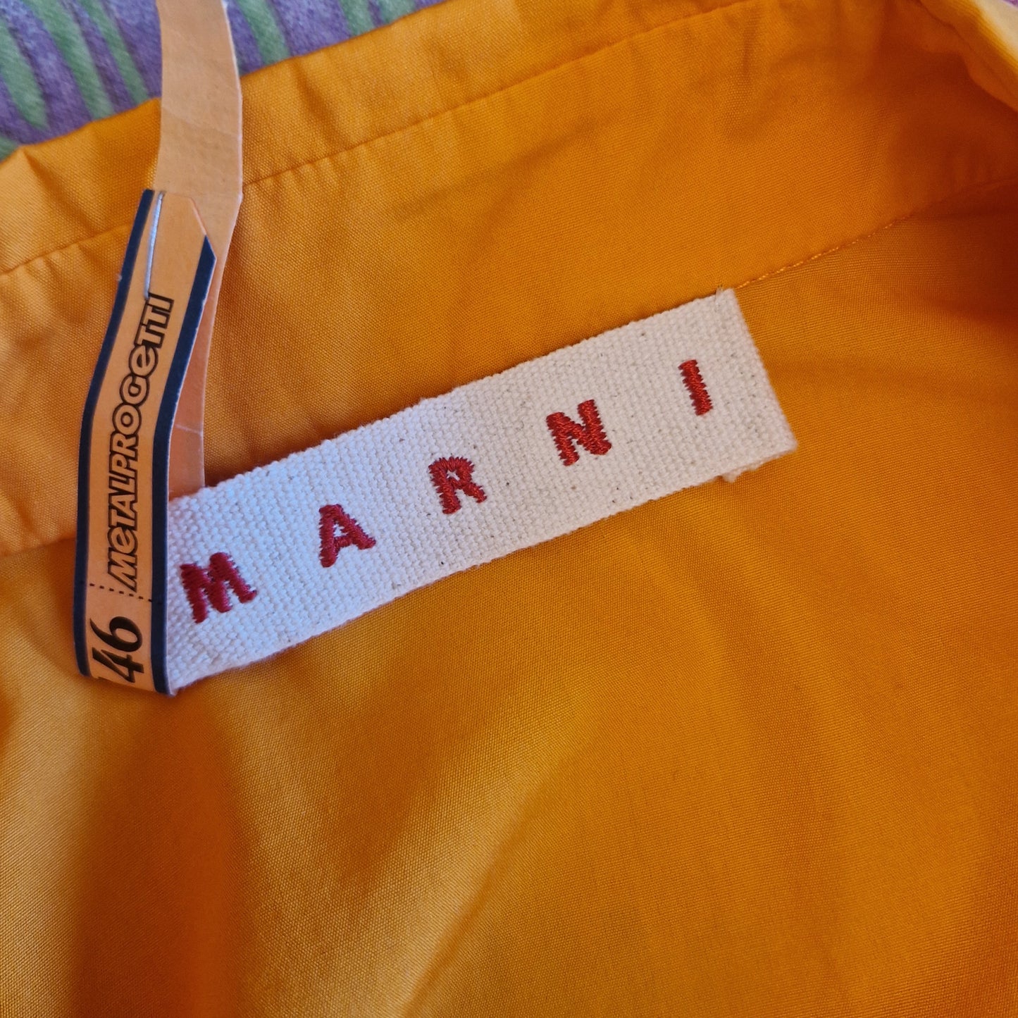 Marni | Camicia in cotone giallo girasole
