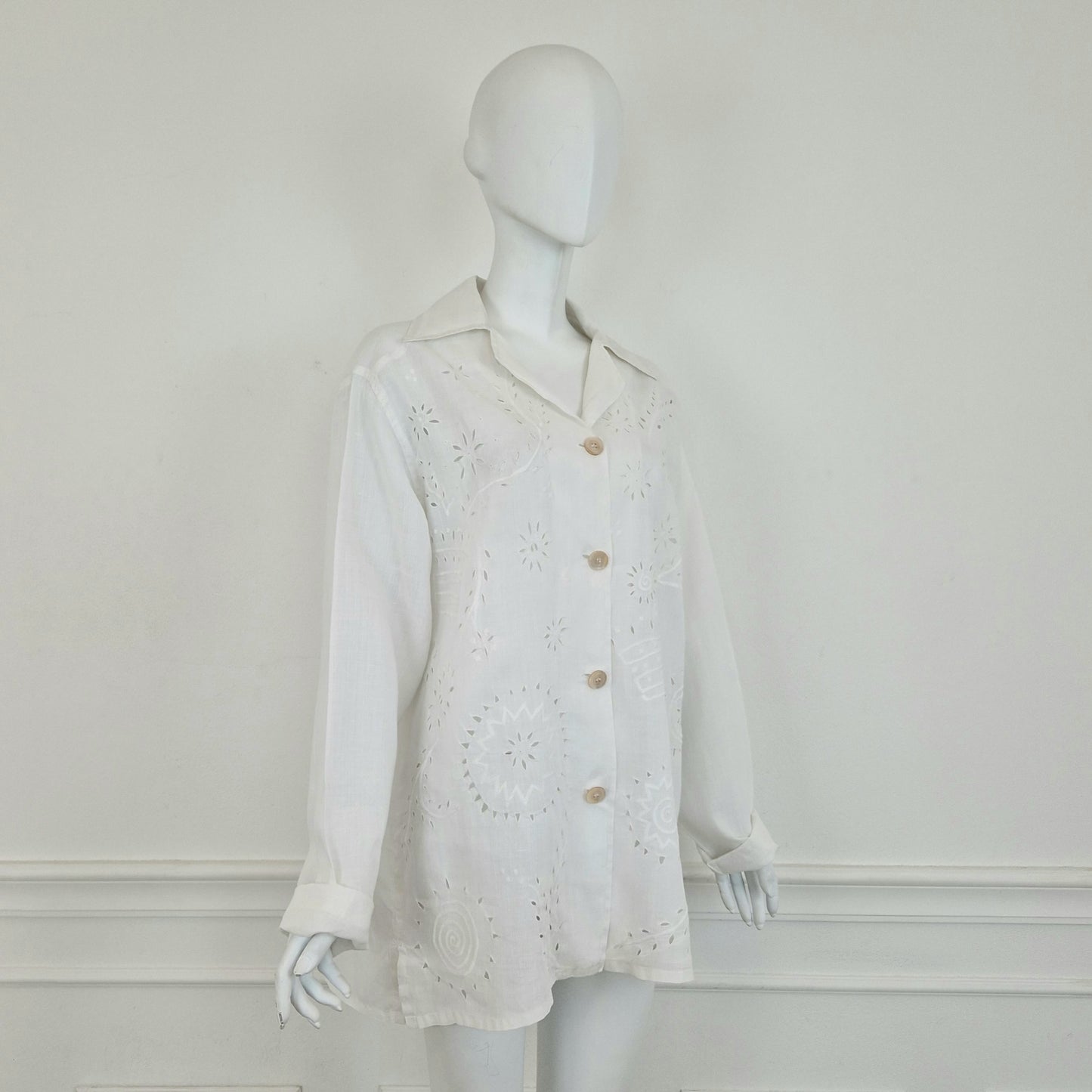 Romeo Gigli | Camicia bianca con ricami