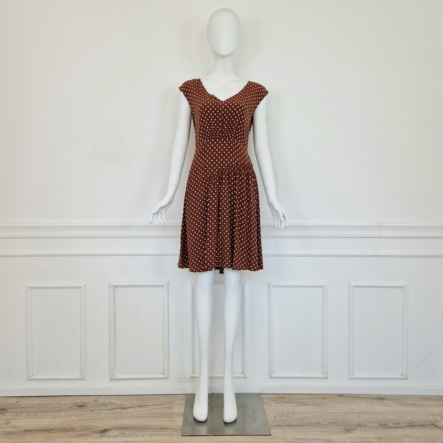 Prada | Abito in seta a pois