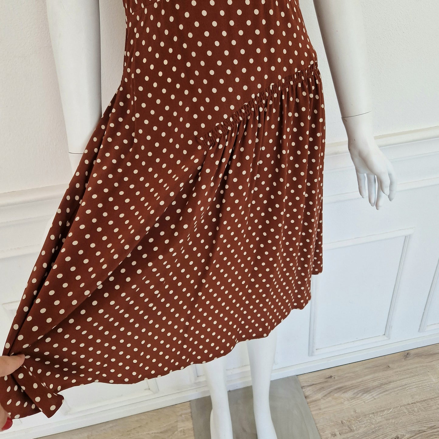Prada | Abito in seta a pois