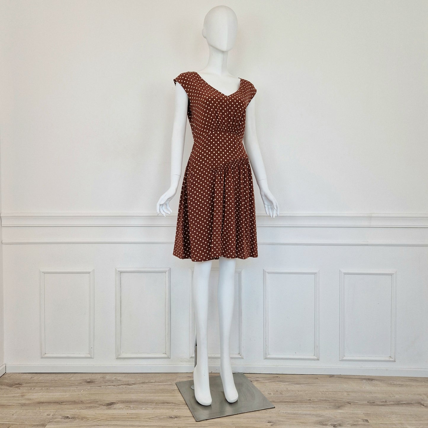 Prada | Abito in seta a pois