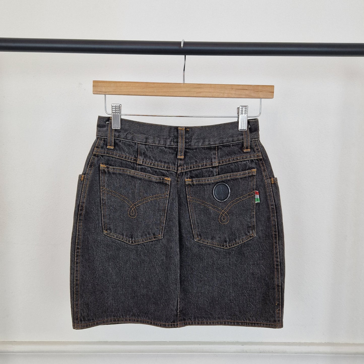 Moschino | Gonna corta denim grigio