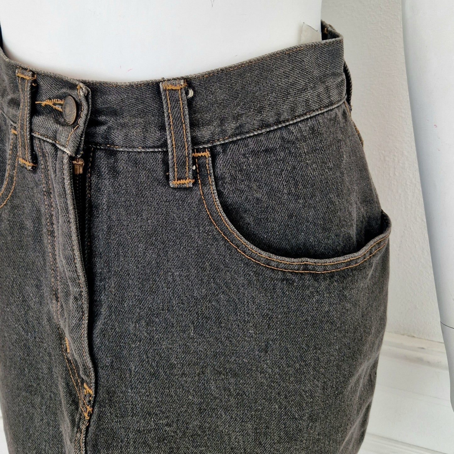 Moschino | Gonna corta denim grigio