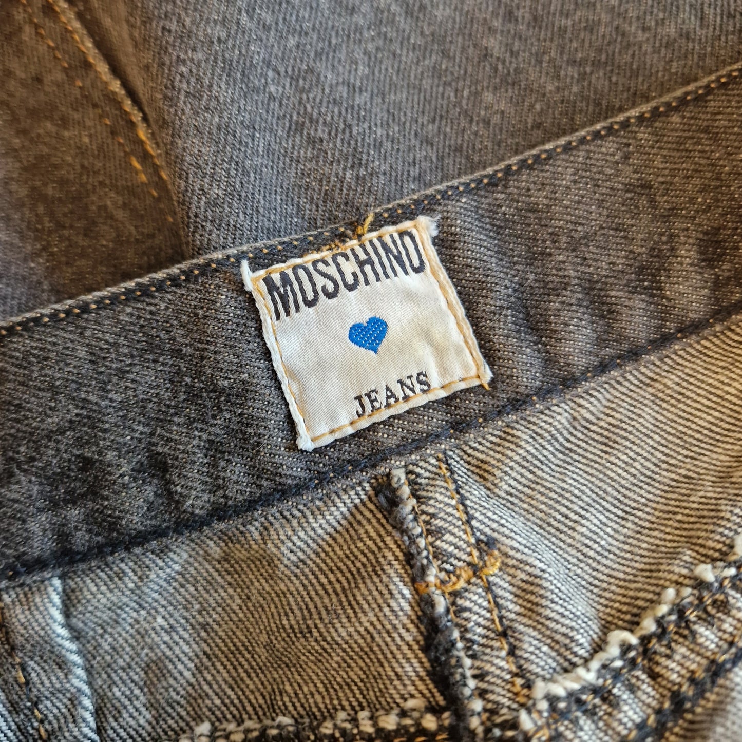 Moschino | Gonna corta denim grigio
