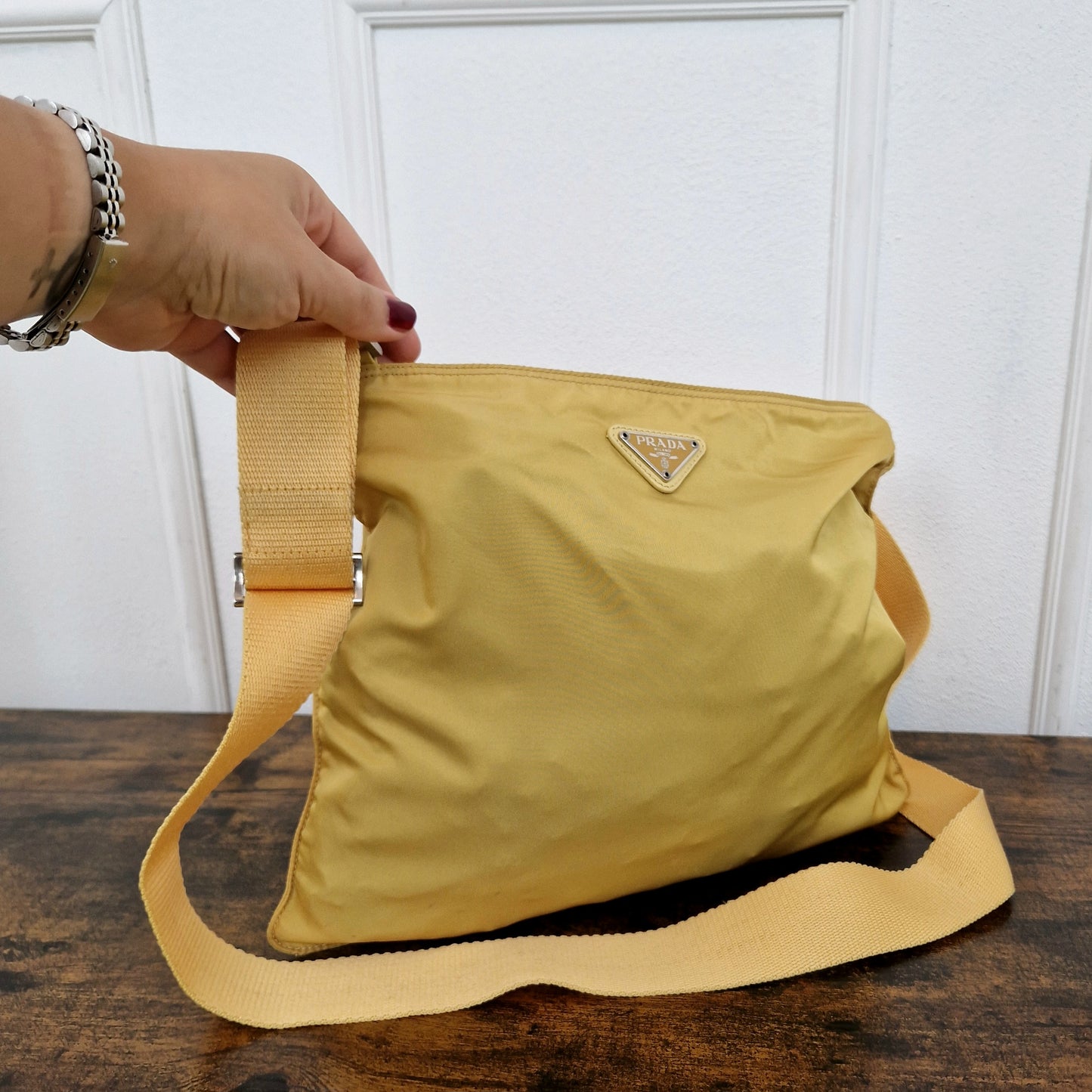 Prada | Borsa a tracolla gialla
