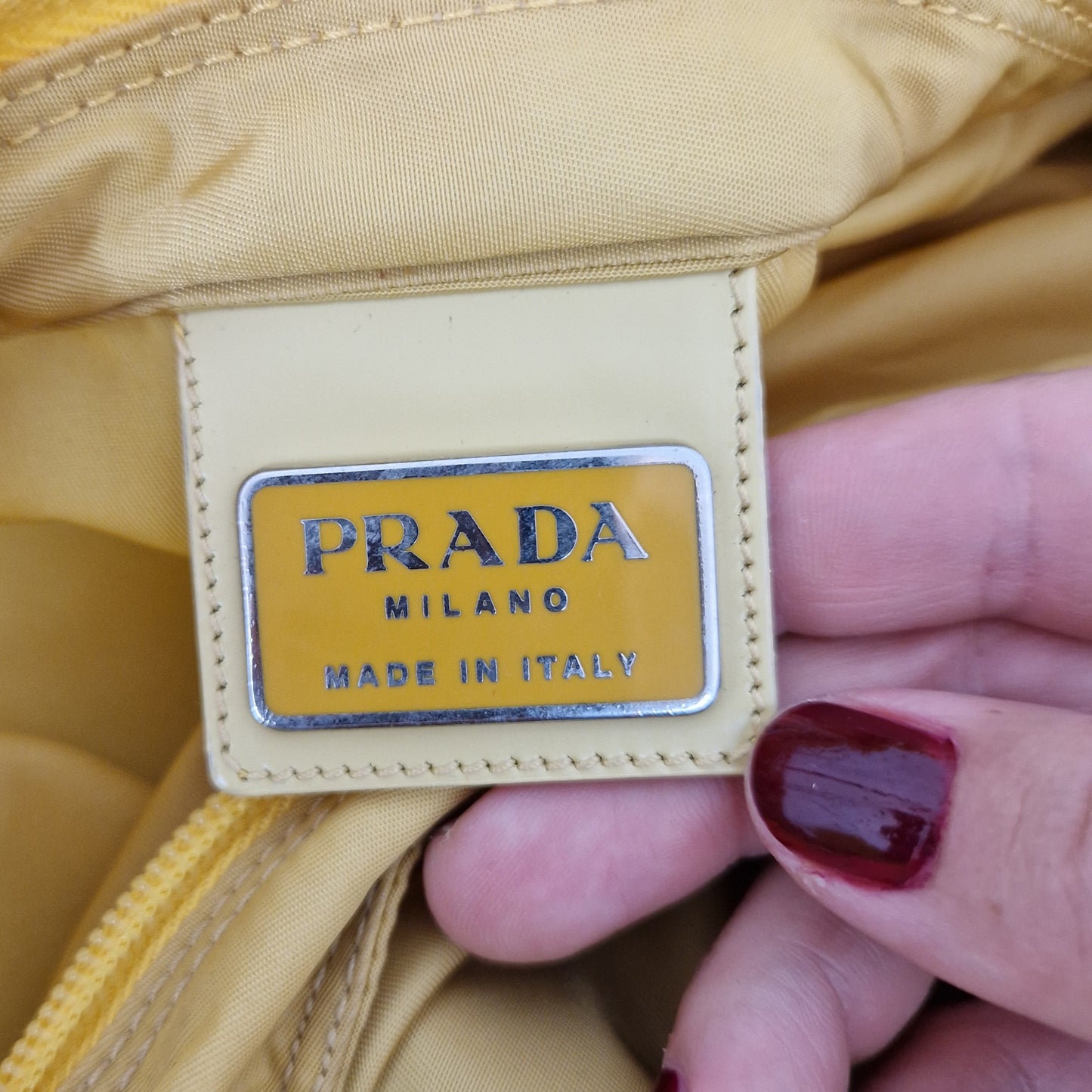Prada | Borsa a tracolla gialla