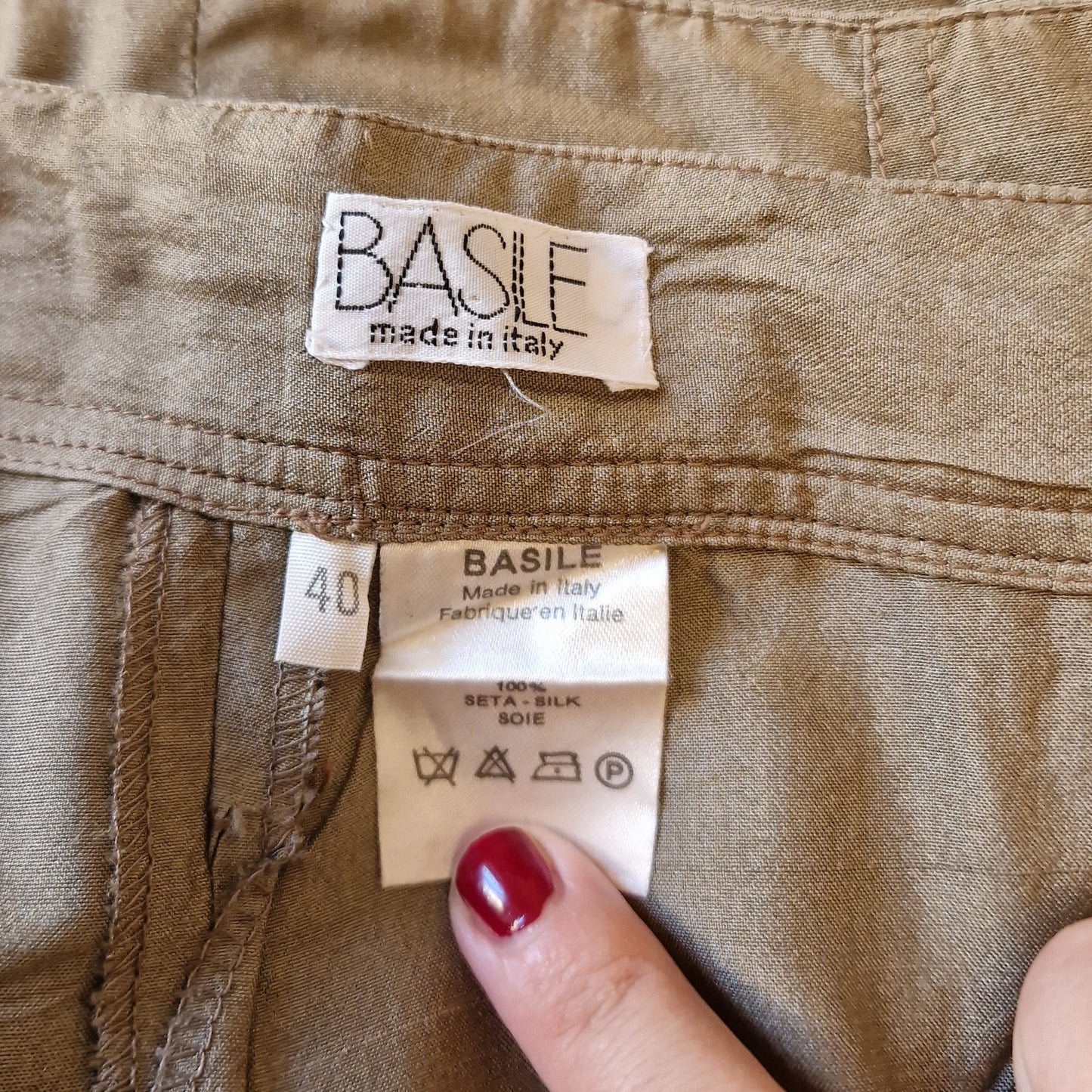 Basile | Pantaloni vintage in seta