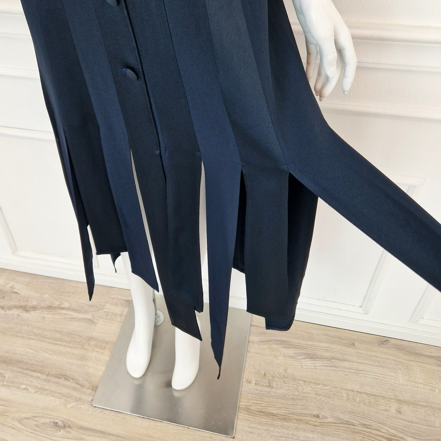 Moschino | Abito lungo strisce blu