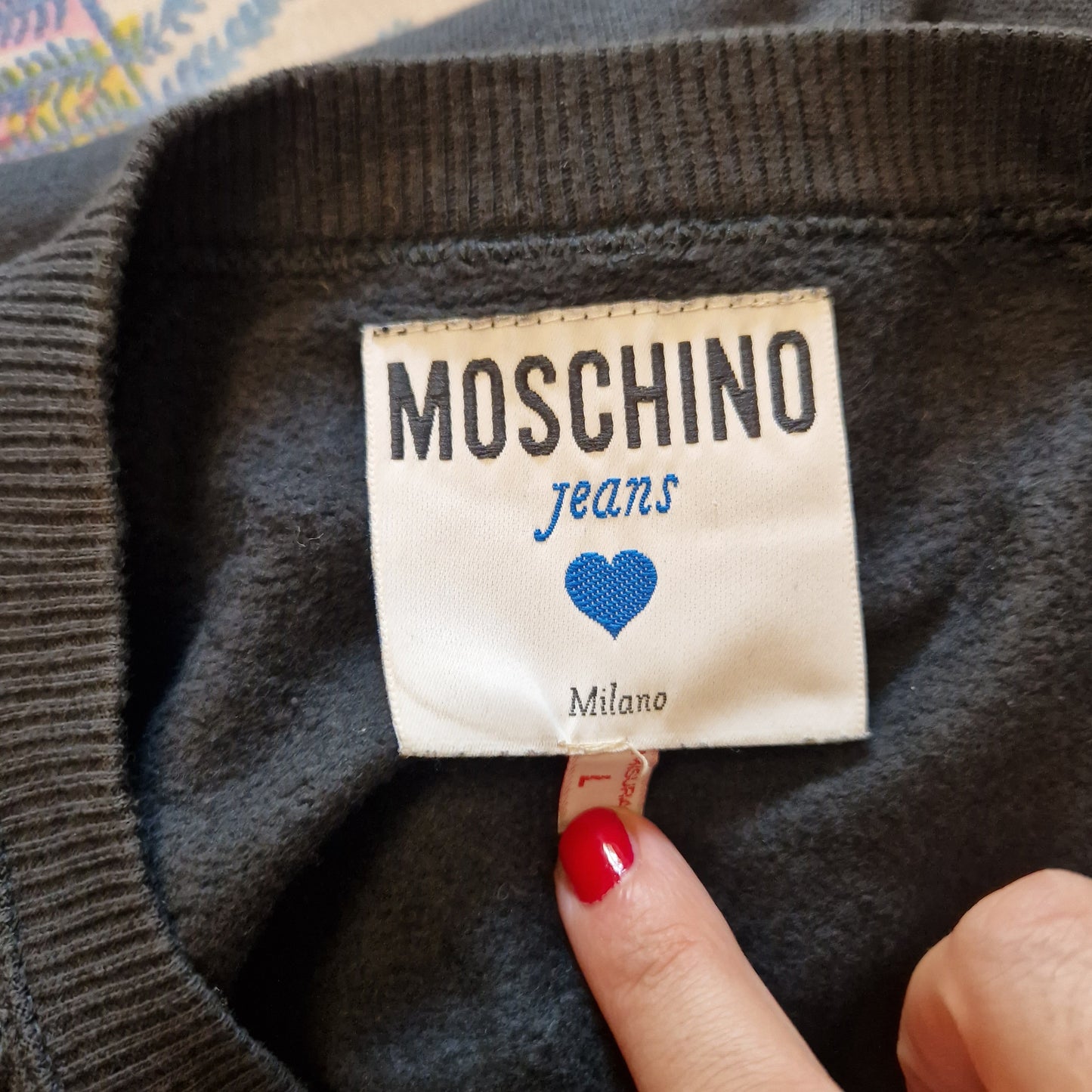 Moschino | Abito in felpa "Non è tutt'oro quel che luccica"