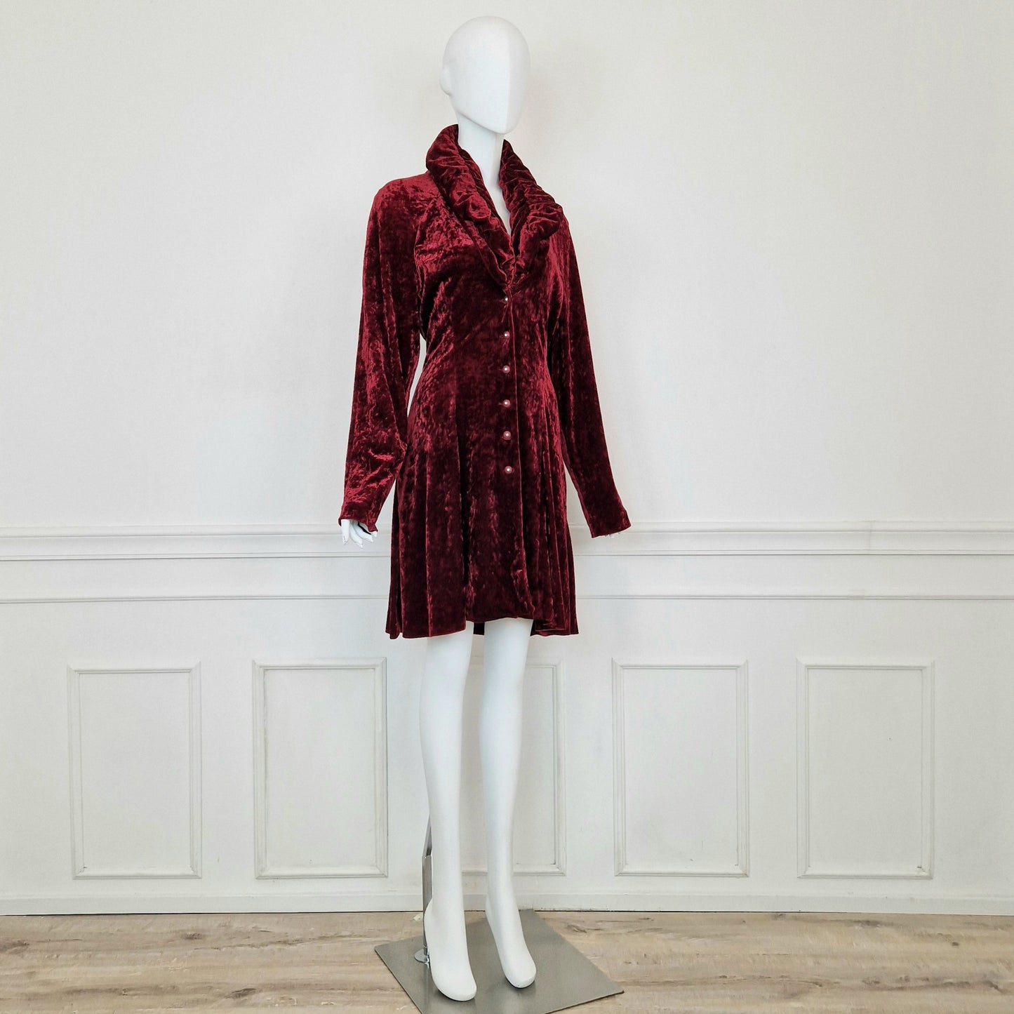 Chantal Thomass | Giacca lunga velluto bordeaux