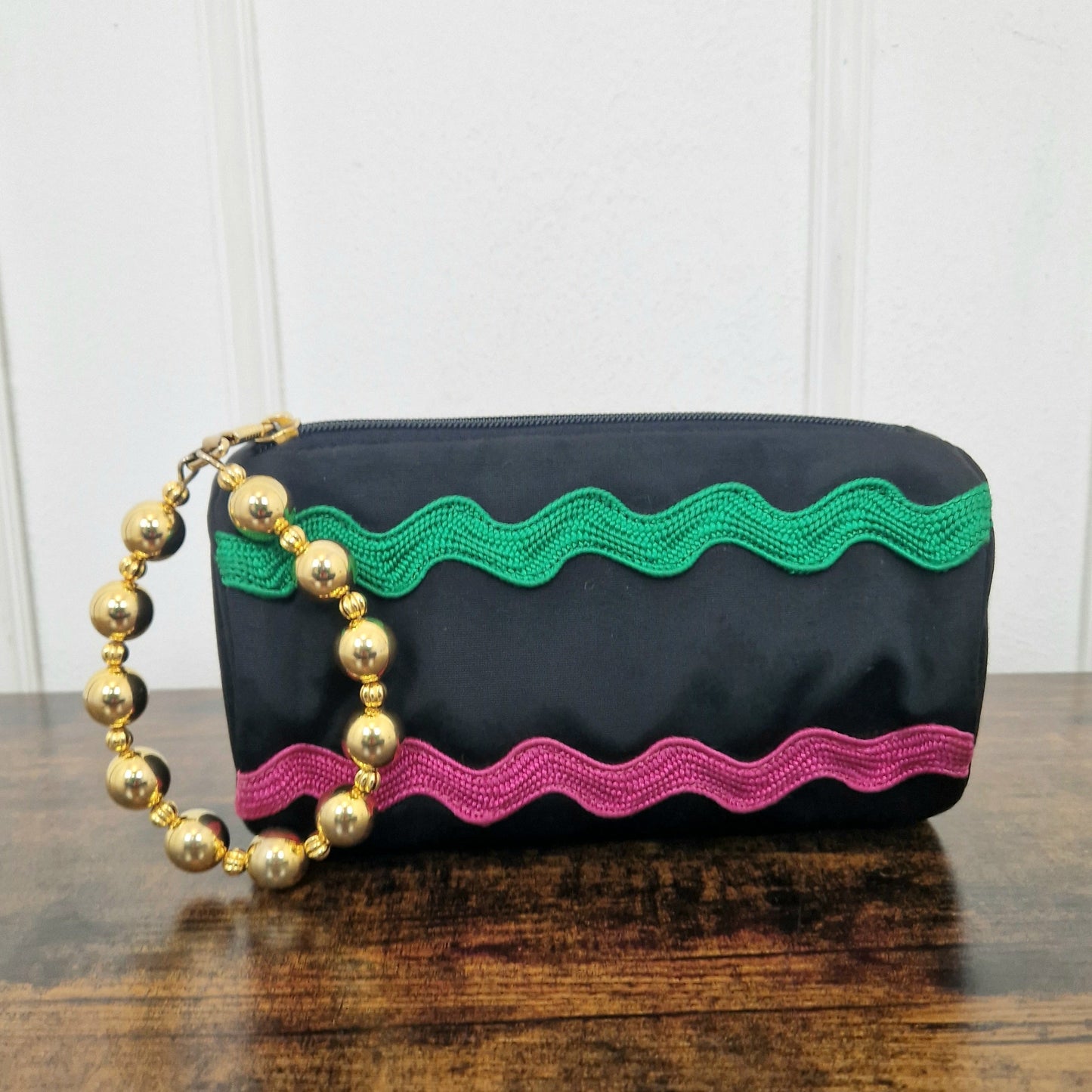Moschino | Pochette vintage zig zag multicolor