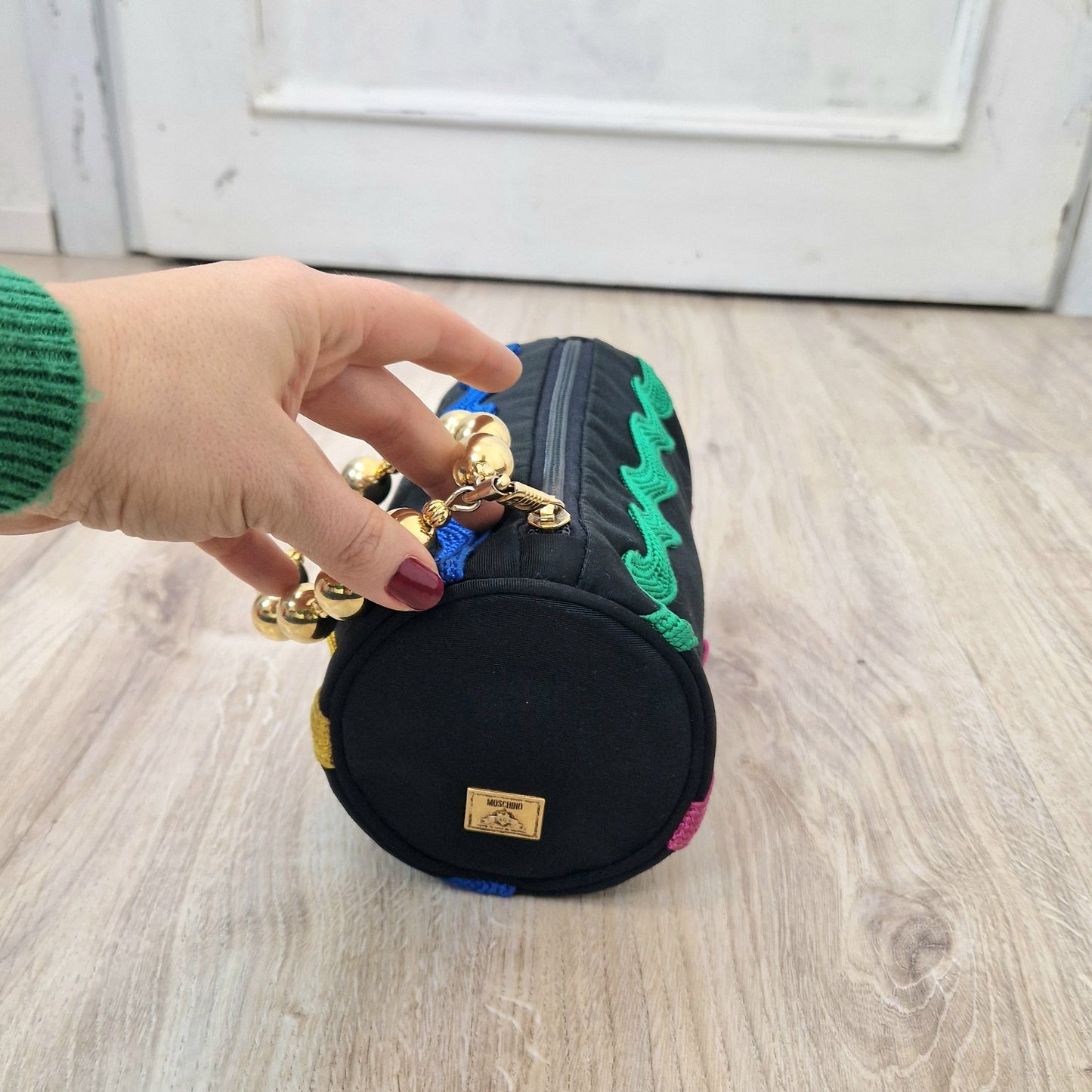Moschino | Pochette vintage zig zag multicolor