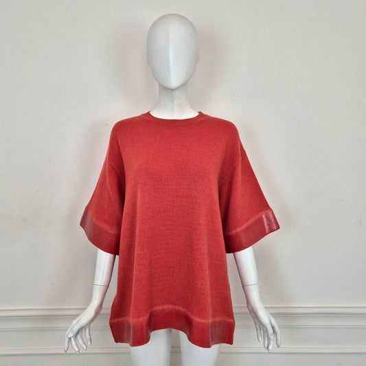 Prada | Maglione ampio lana rossa
