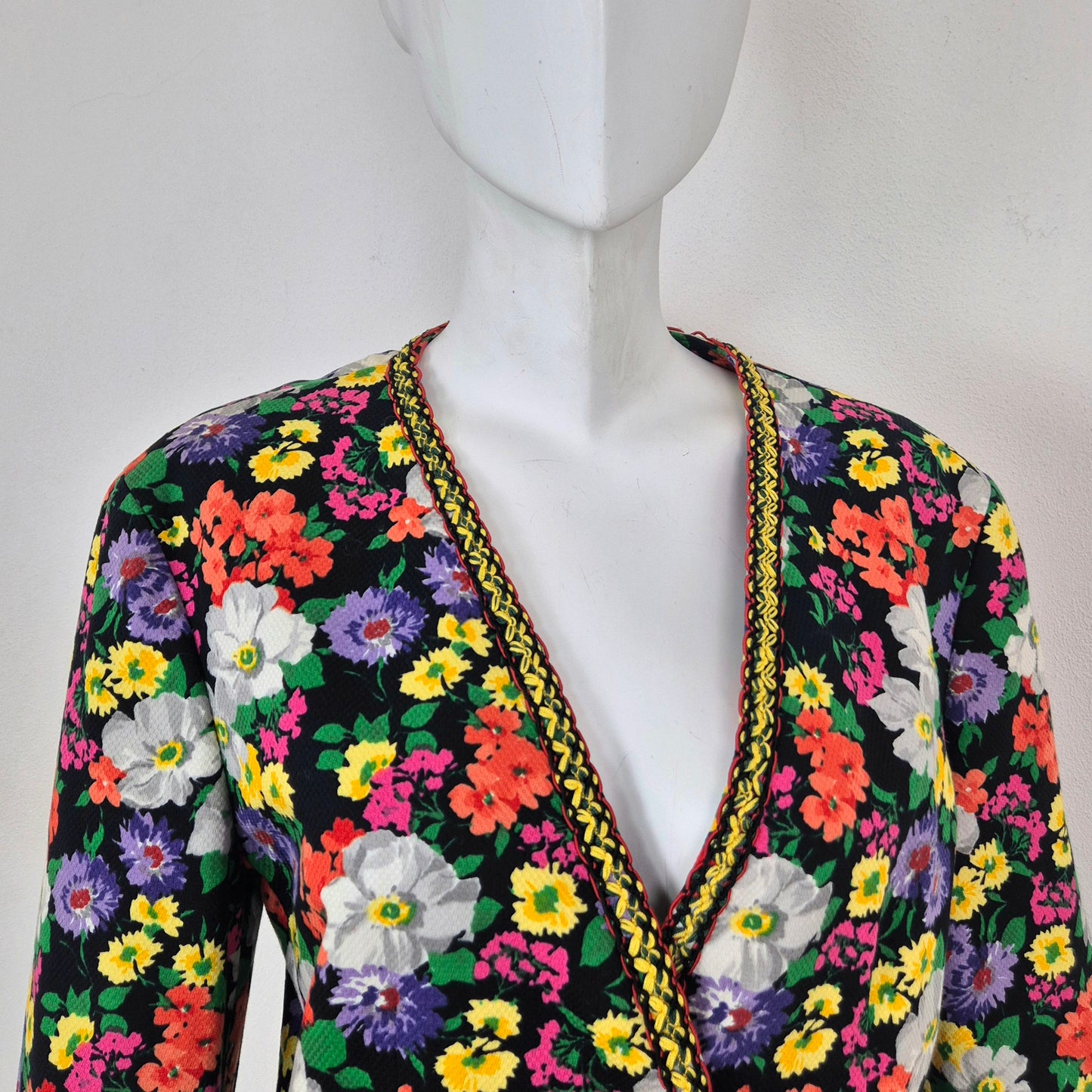 Moschino Couture | Blazer a fiori in cotone