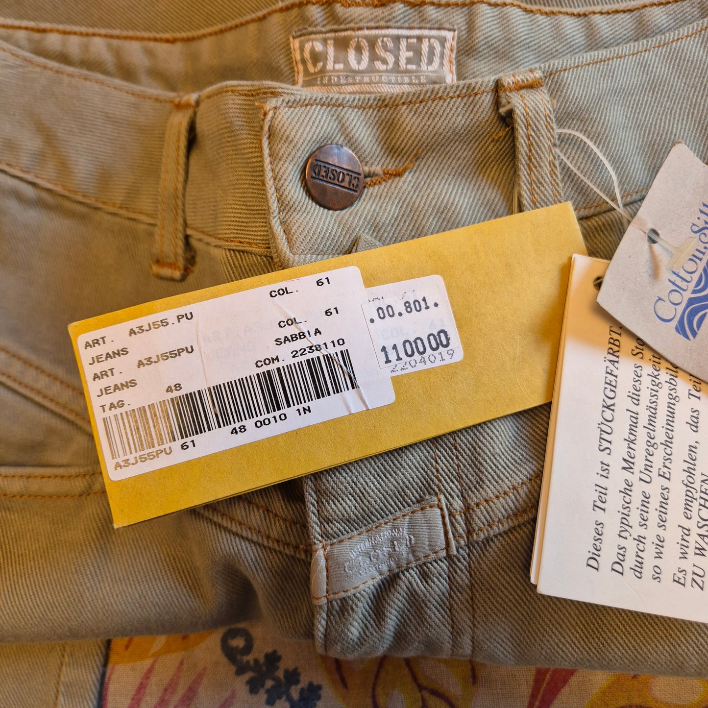 Closed | Jeans pedal pusher sabbia tg.48