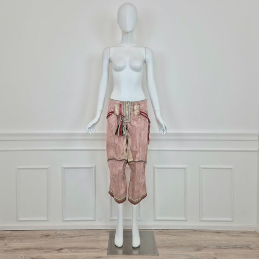Marithé & François Girbaud | Pantaloni a righe bianchi e rossi