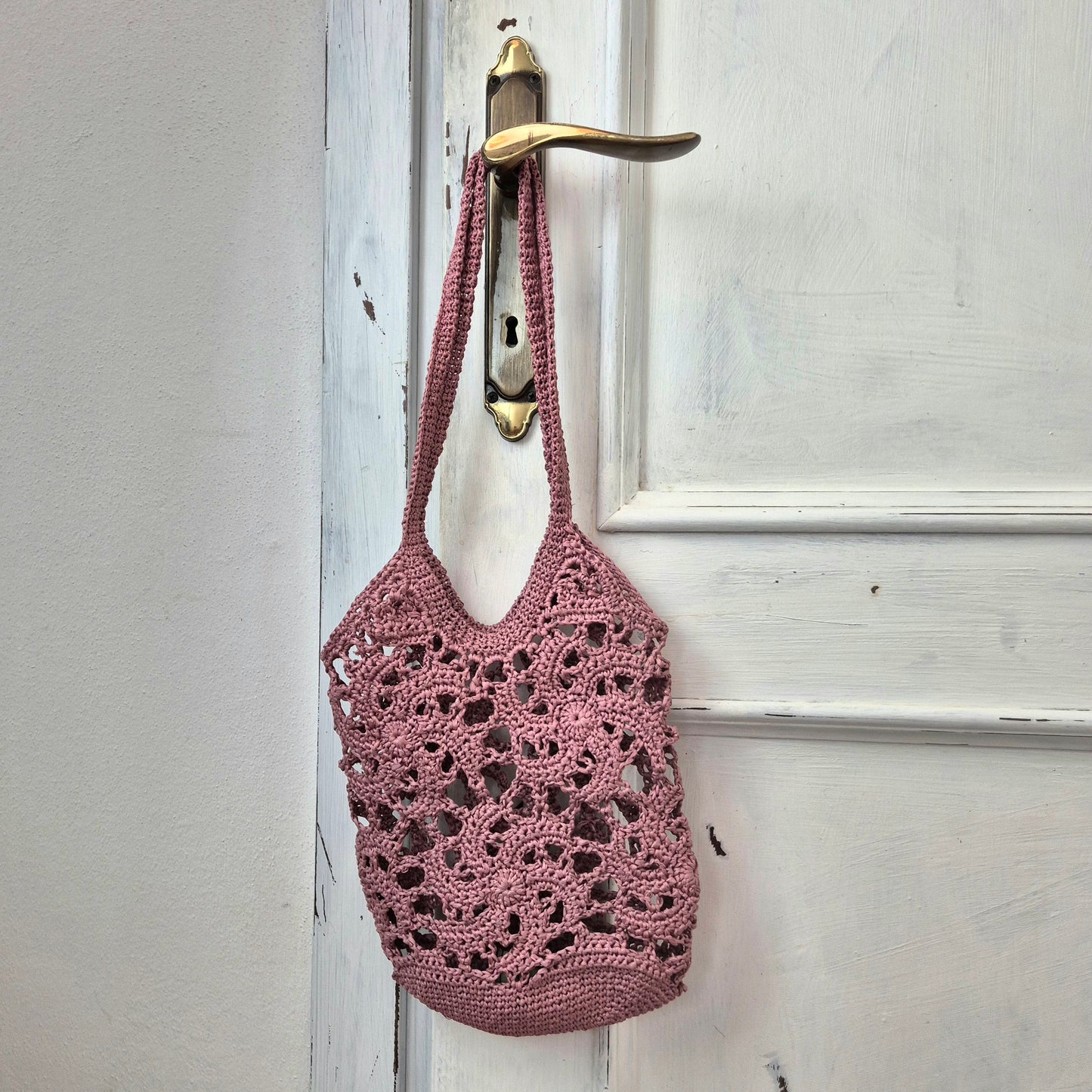 Sybilla | Borsa intrecciata rosa antico