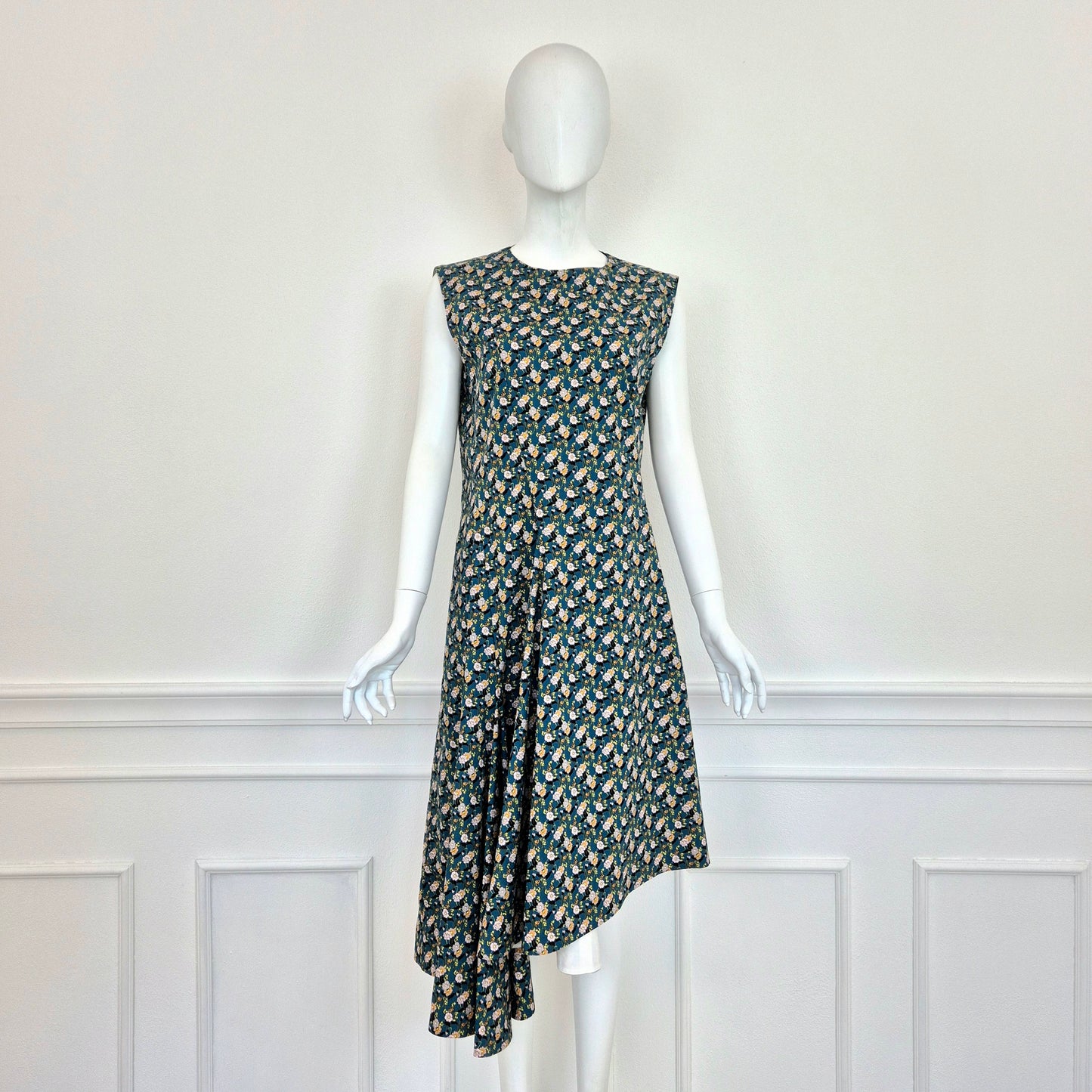 Marni | Abito asimmetrico in cotone
