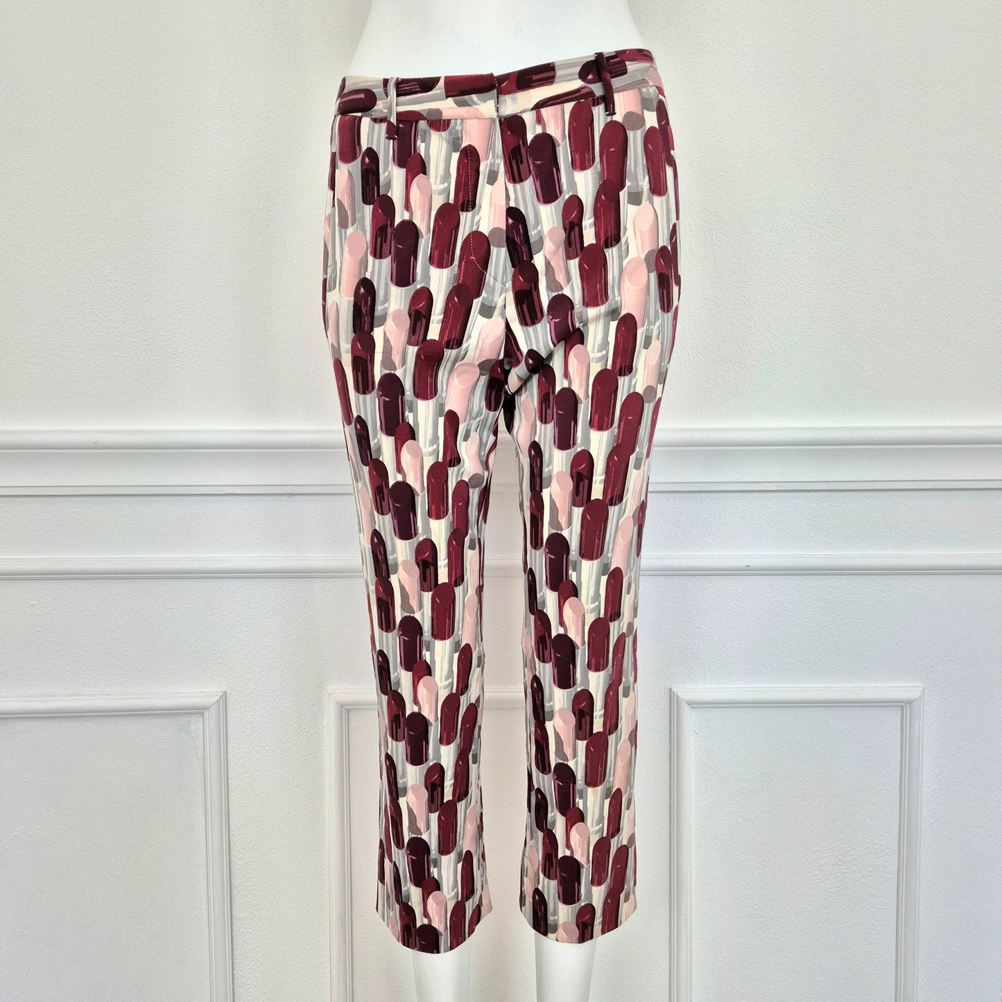 Prada | Pantaloni SS 2000 lipstick print