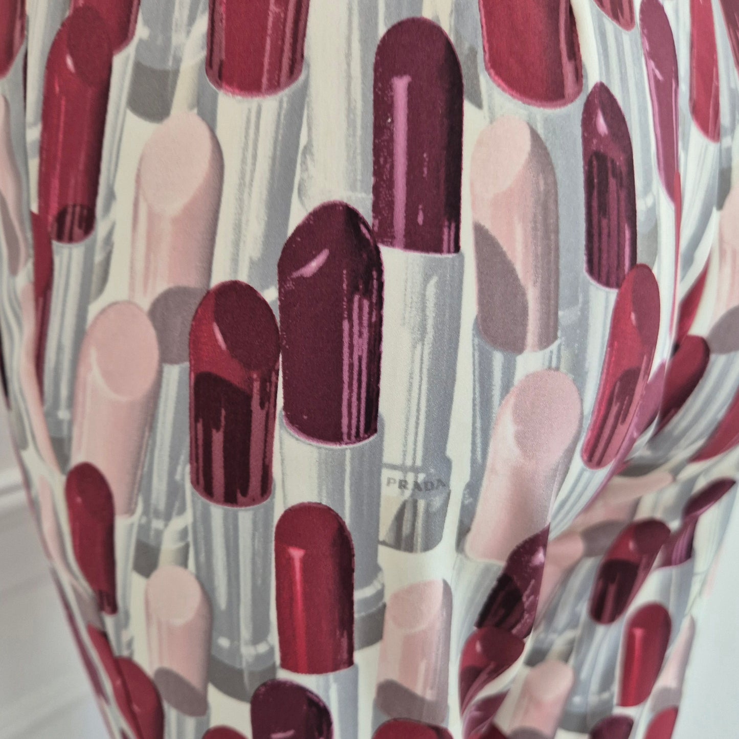 Prada | Pantaloni SS 2000 lipstick print
