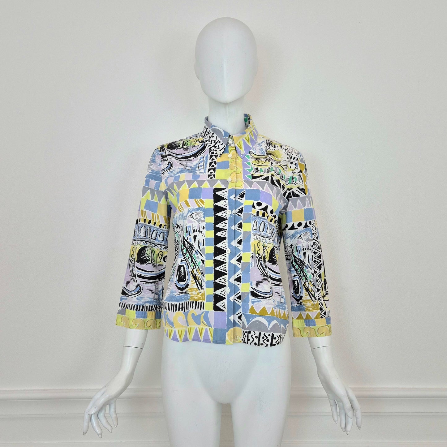 Prada | Camicia ss 2004 stampa Venezia