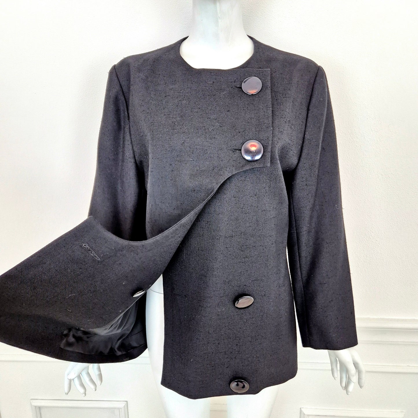 Pierre Cardin | Giacca space age nera