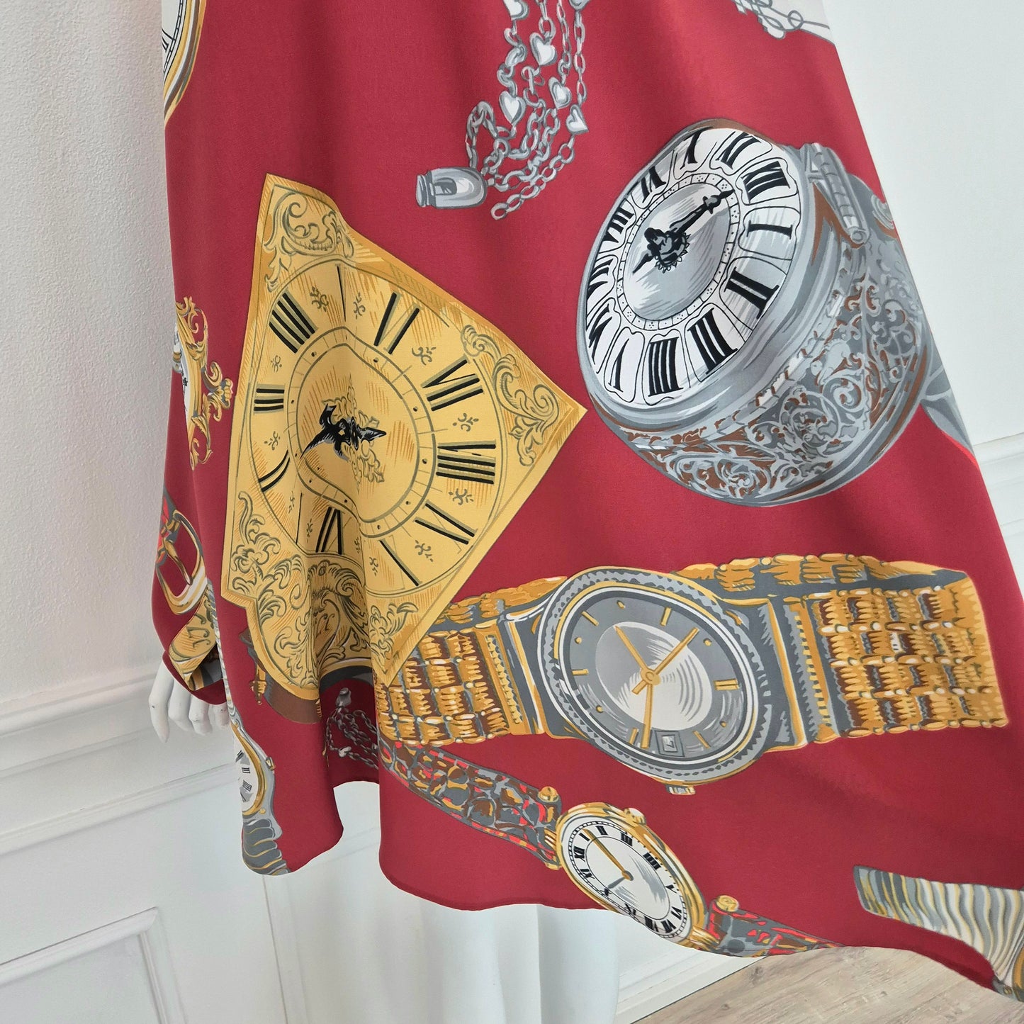 Moschino | Camicia vintage stampa orologi 1987