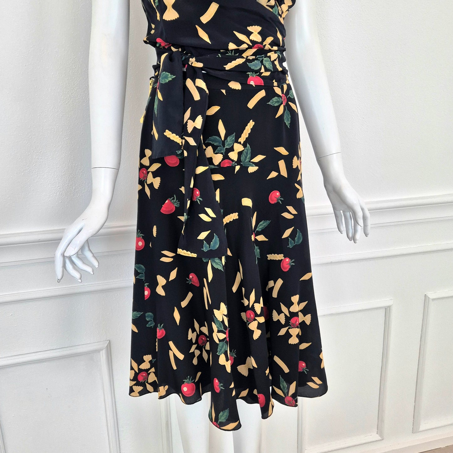 Moschino | Completo in seta Pasta print