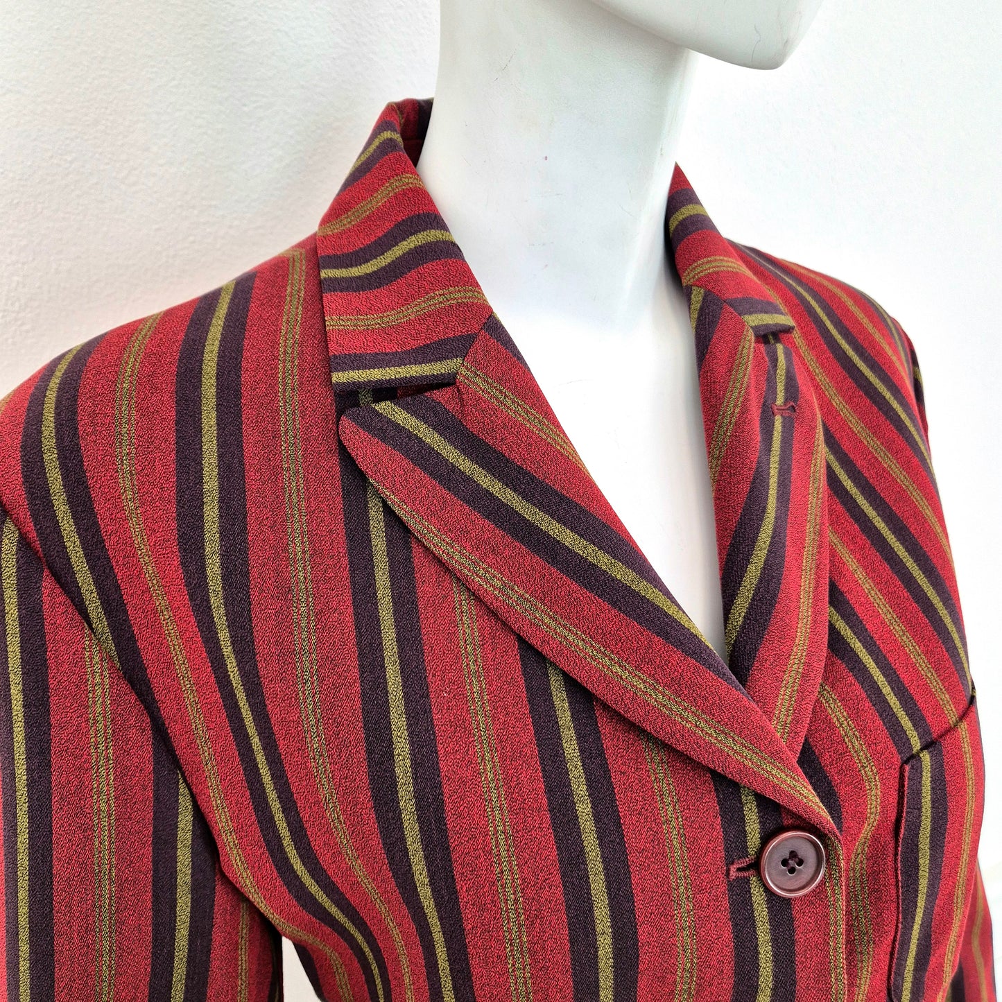 Romeo Gigli | Blazer a righe rosso - verde - viola