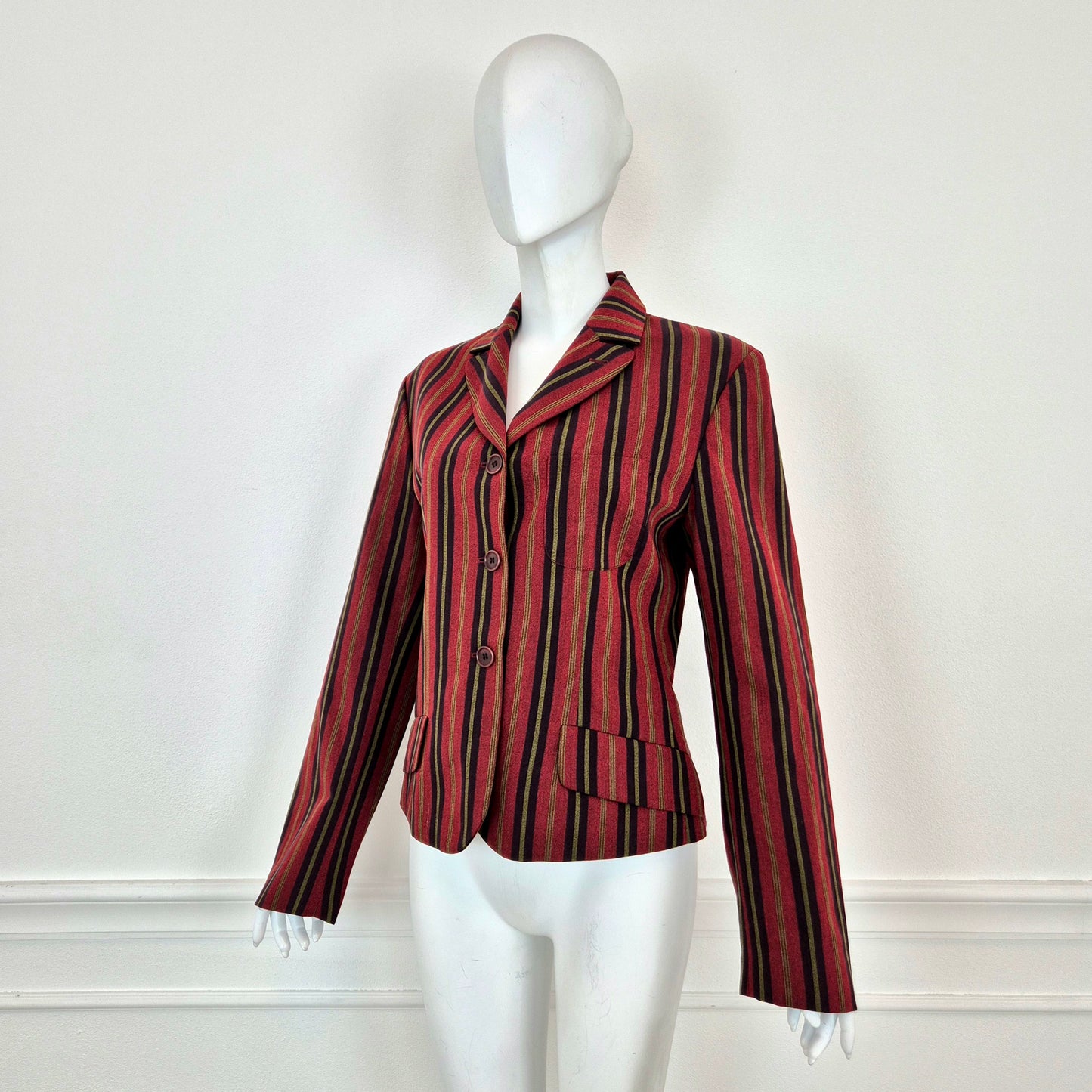 Romeo Gigli | Blazer a righe rosso - verde - viola