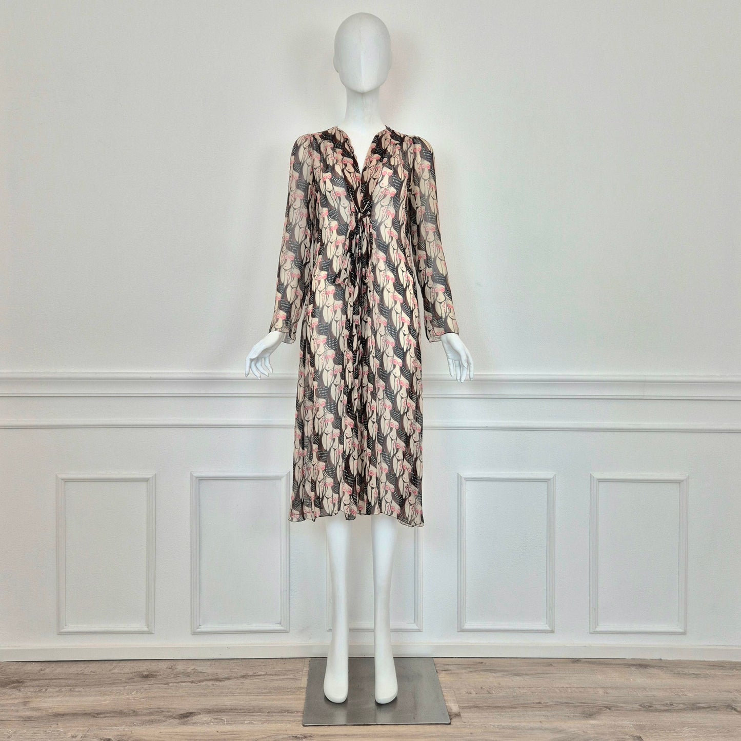 Prada | Abito "naked lady" print 2001