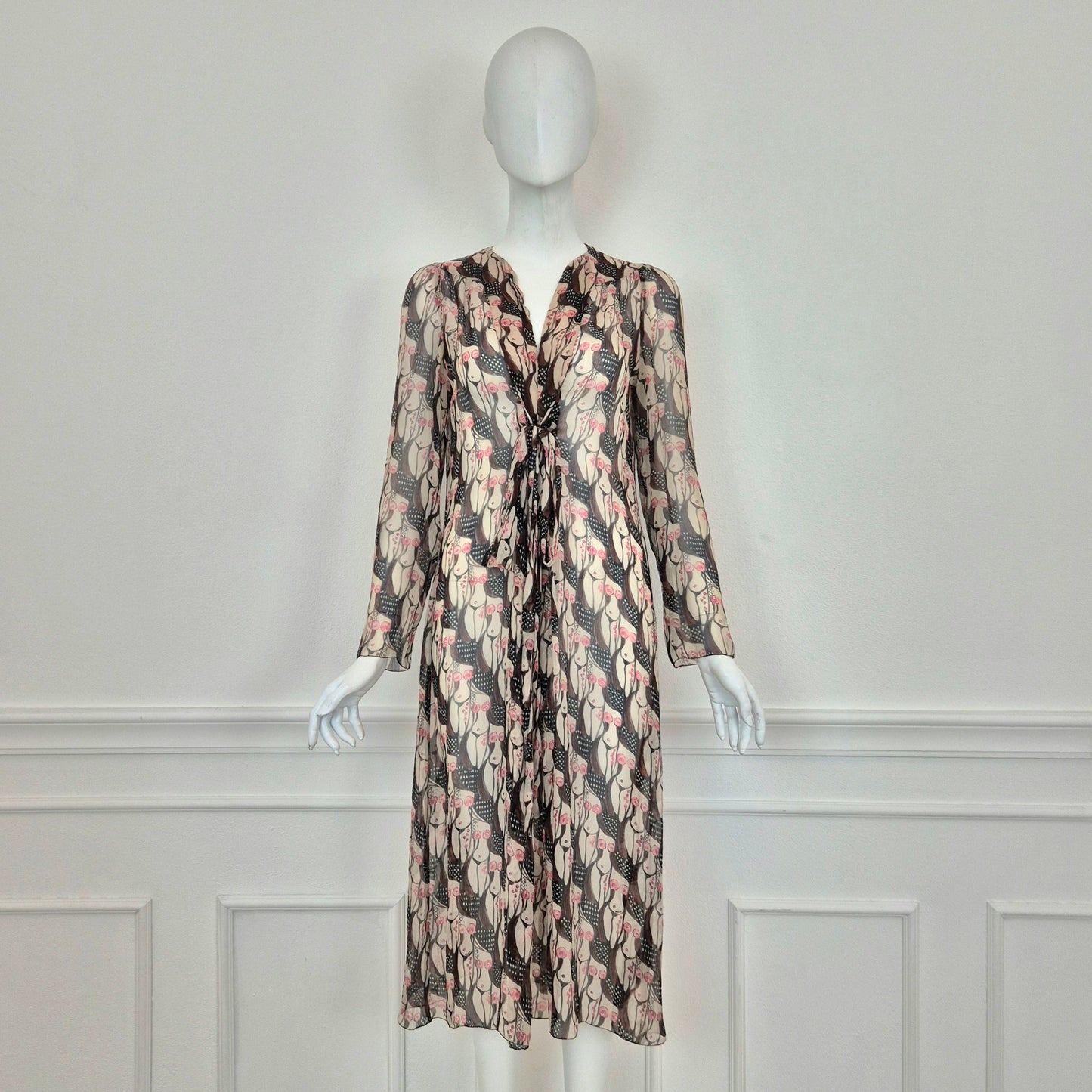 Prada | Abito "naked lady" print 2001