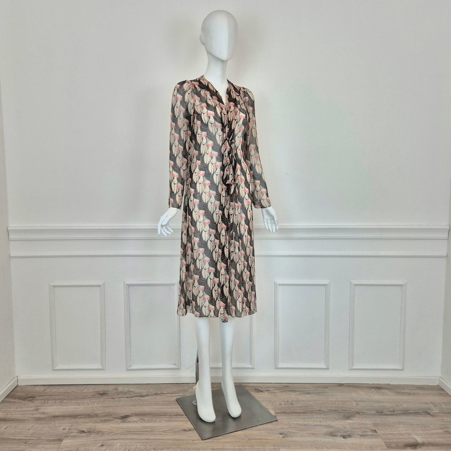 Prada | Abito "naked lady" print 2001