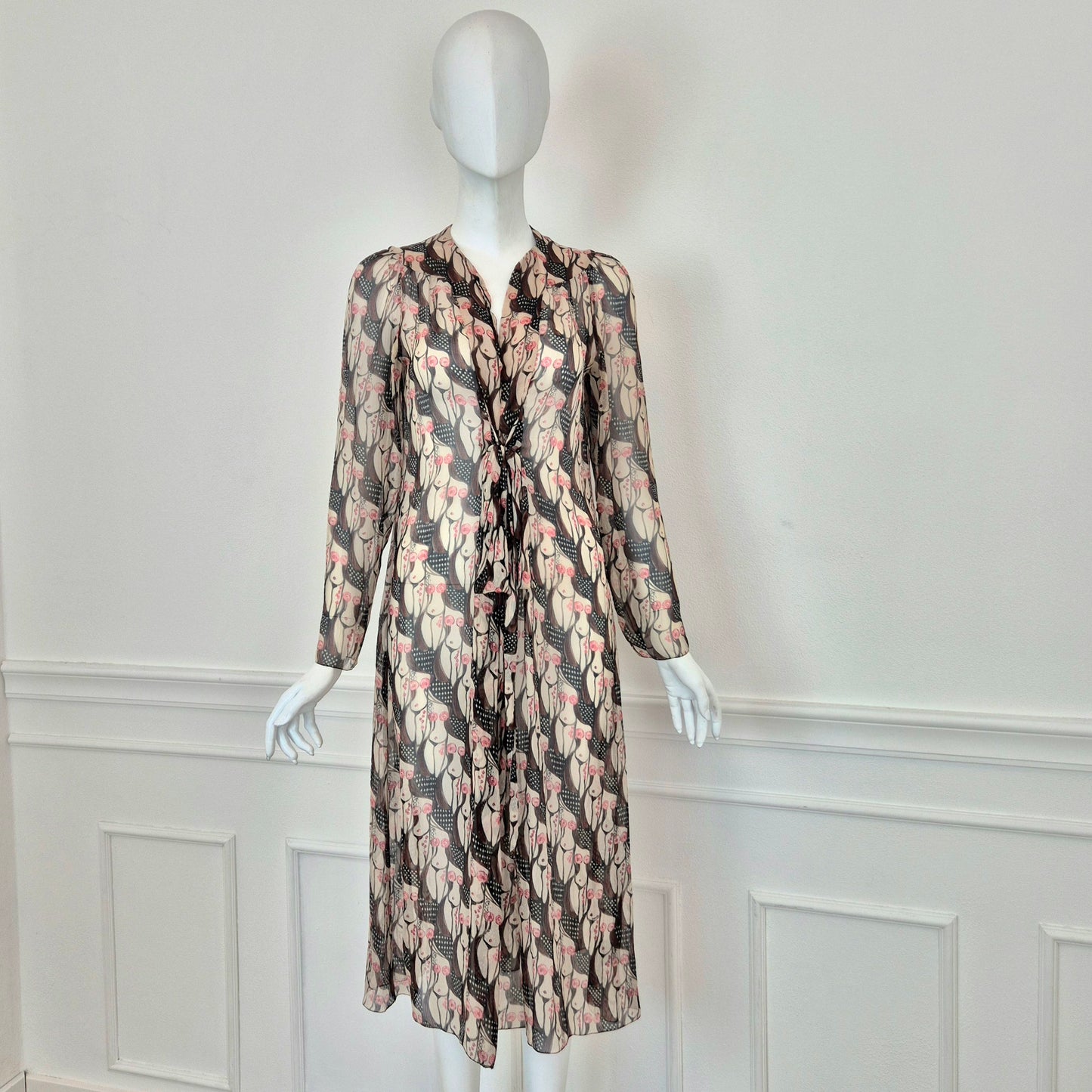 Prada | Abito "naked lady" print 2001