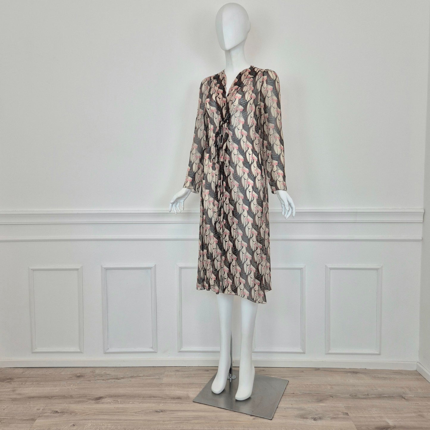 Prada | Abito "naked lady" print 2001