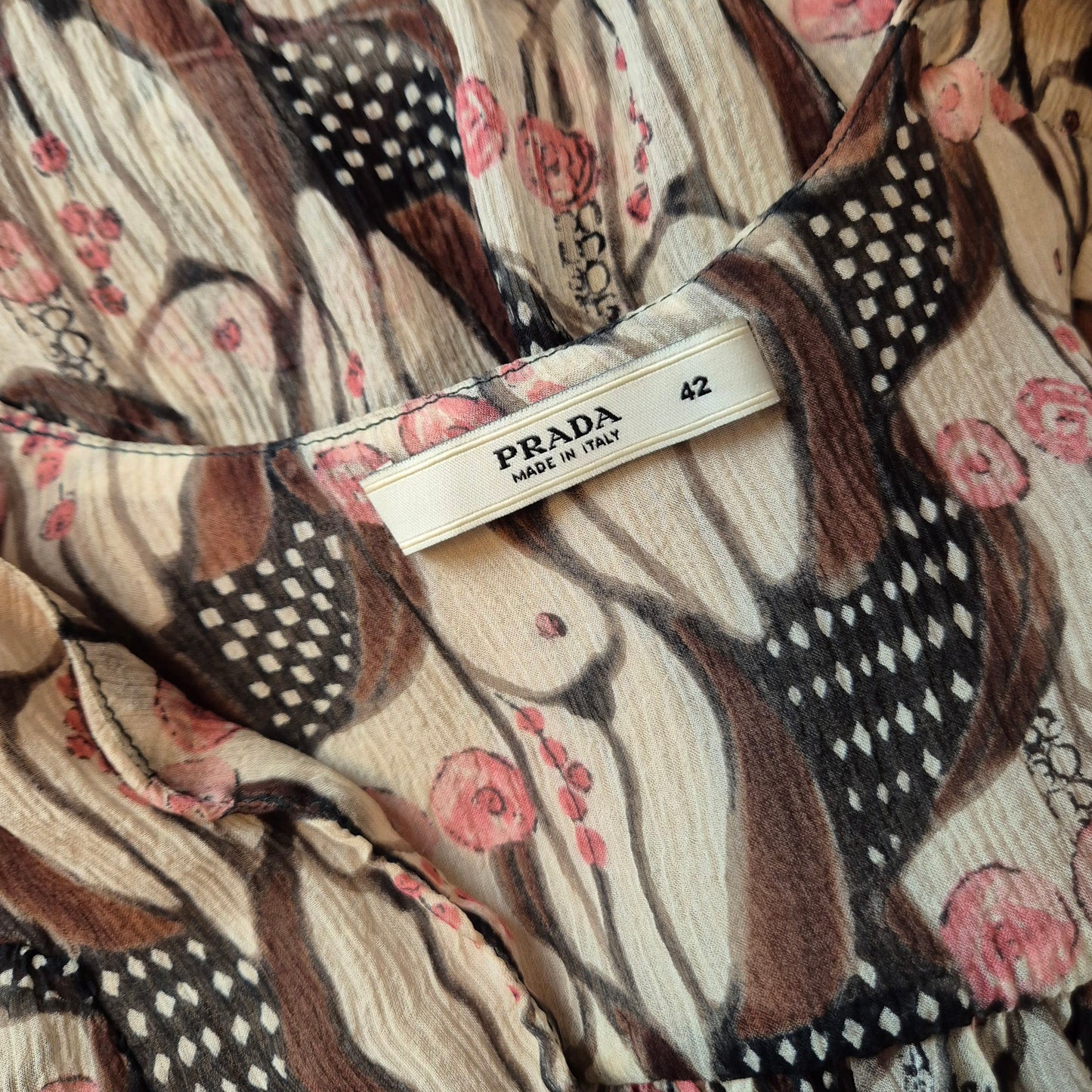 Prada | Abito "naked lady" print 2001