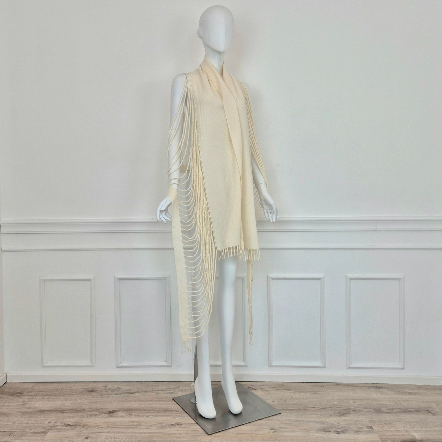 Windcoat Issey Miyake | Sciarpa - scialle lana bianca
