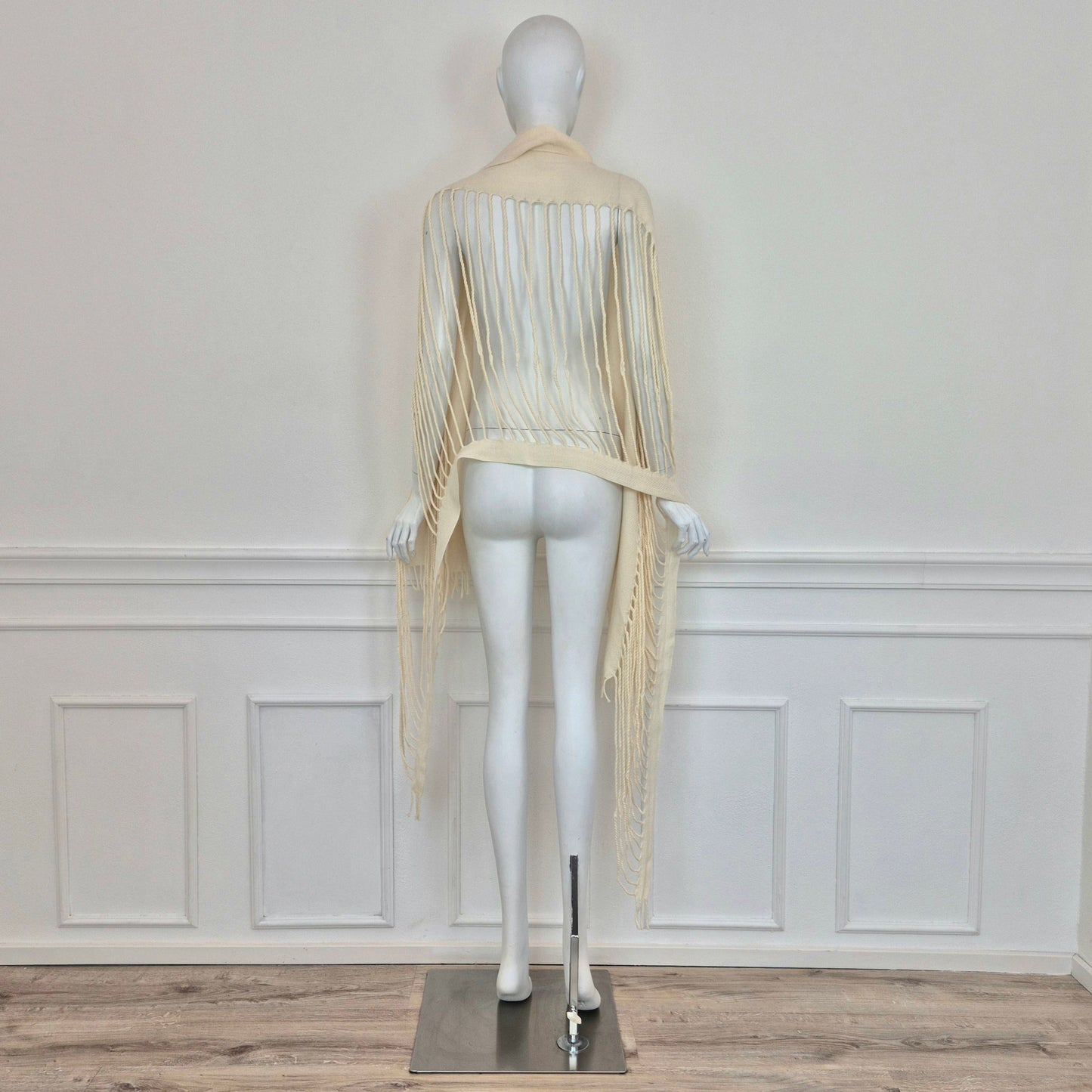 Windcoat Issey Miyake | Sciarpa - scialle lana bianca