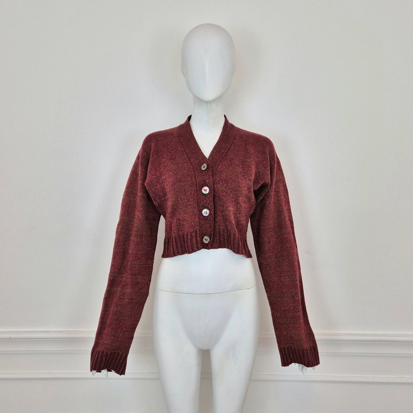 Romeo Gigli | Cardigan cropped 1994 lana e metallo