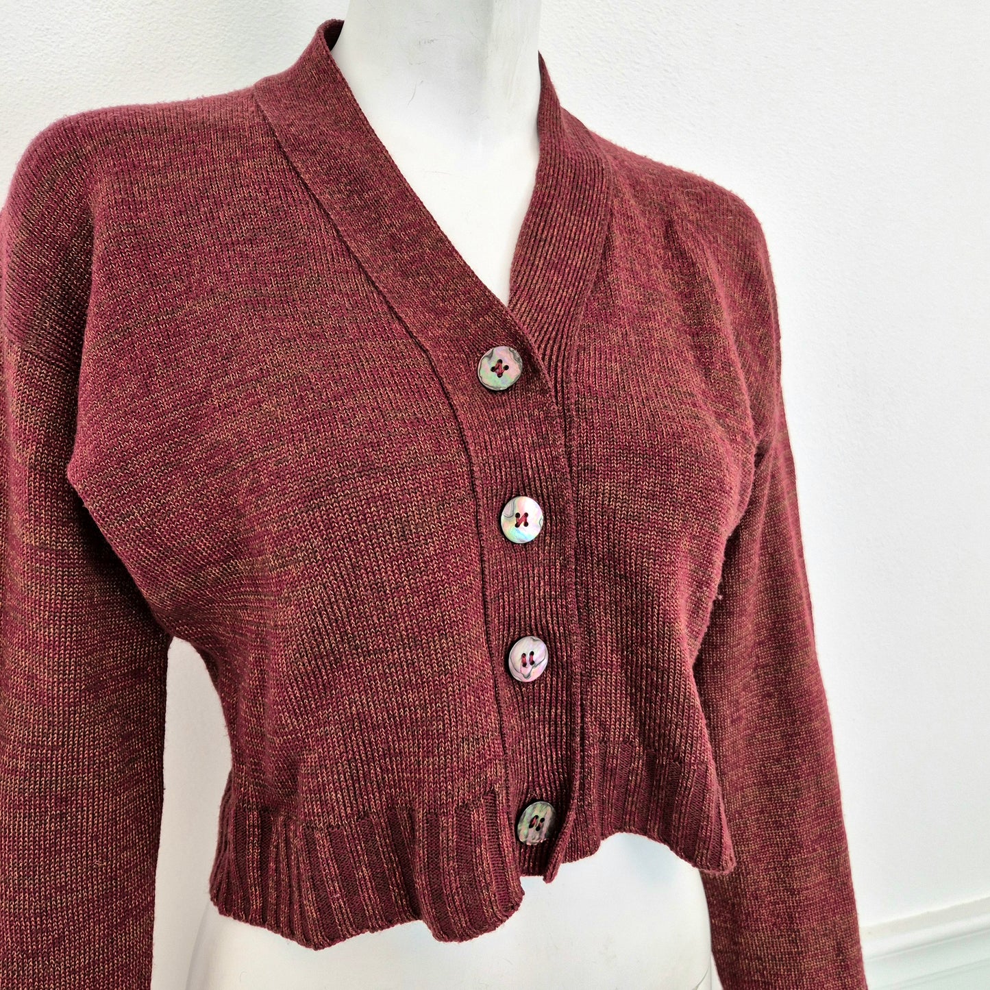 Romeo Gigli | Cardigan cropped 1994 lana e metallo
