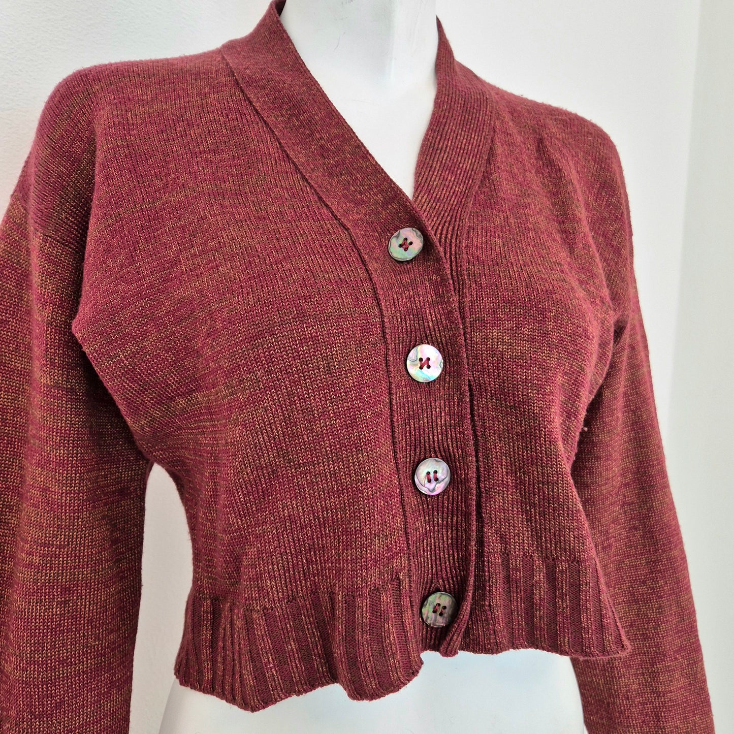 Romeo Gigli | Cardigan cropped 1994 lana e metallo