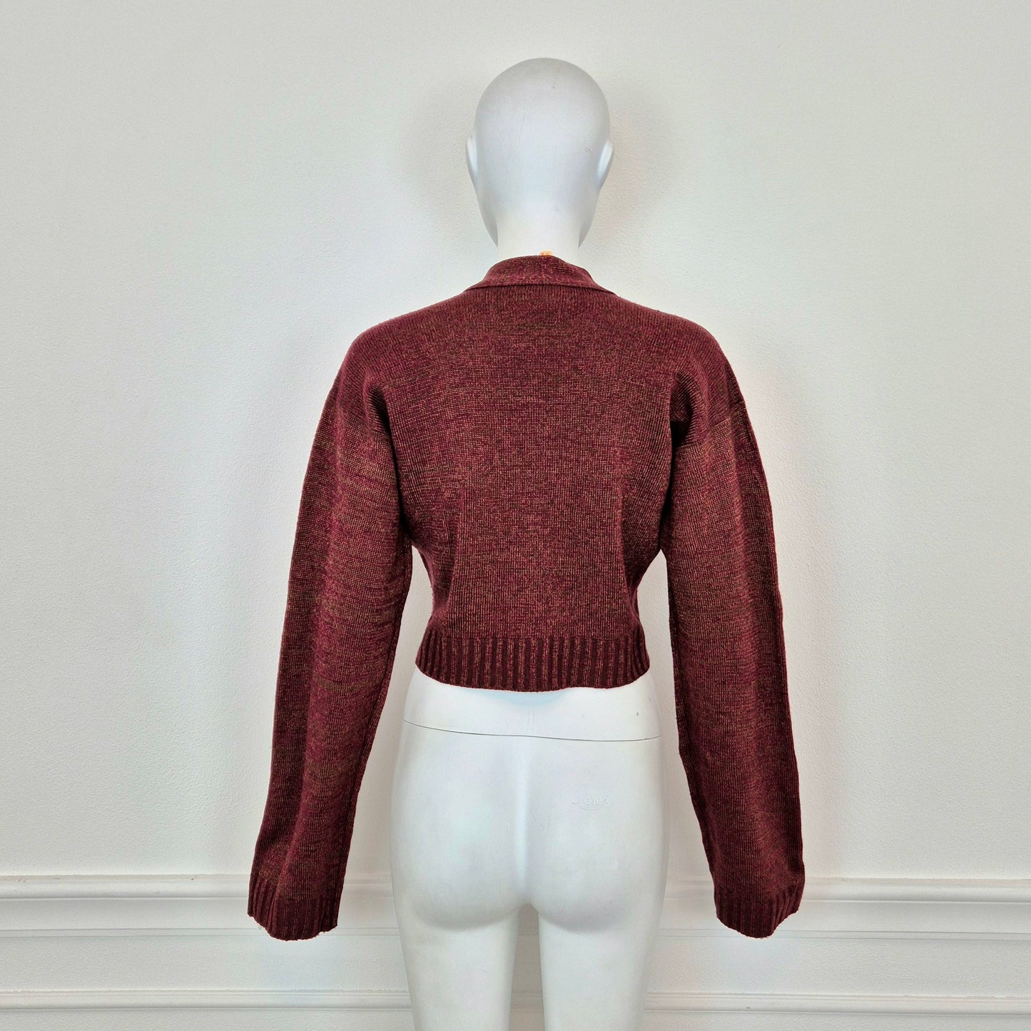 Romeo Gigli | Cardigan cropped 1994 lana e metallo
